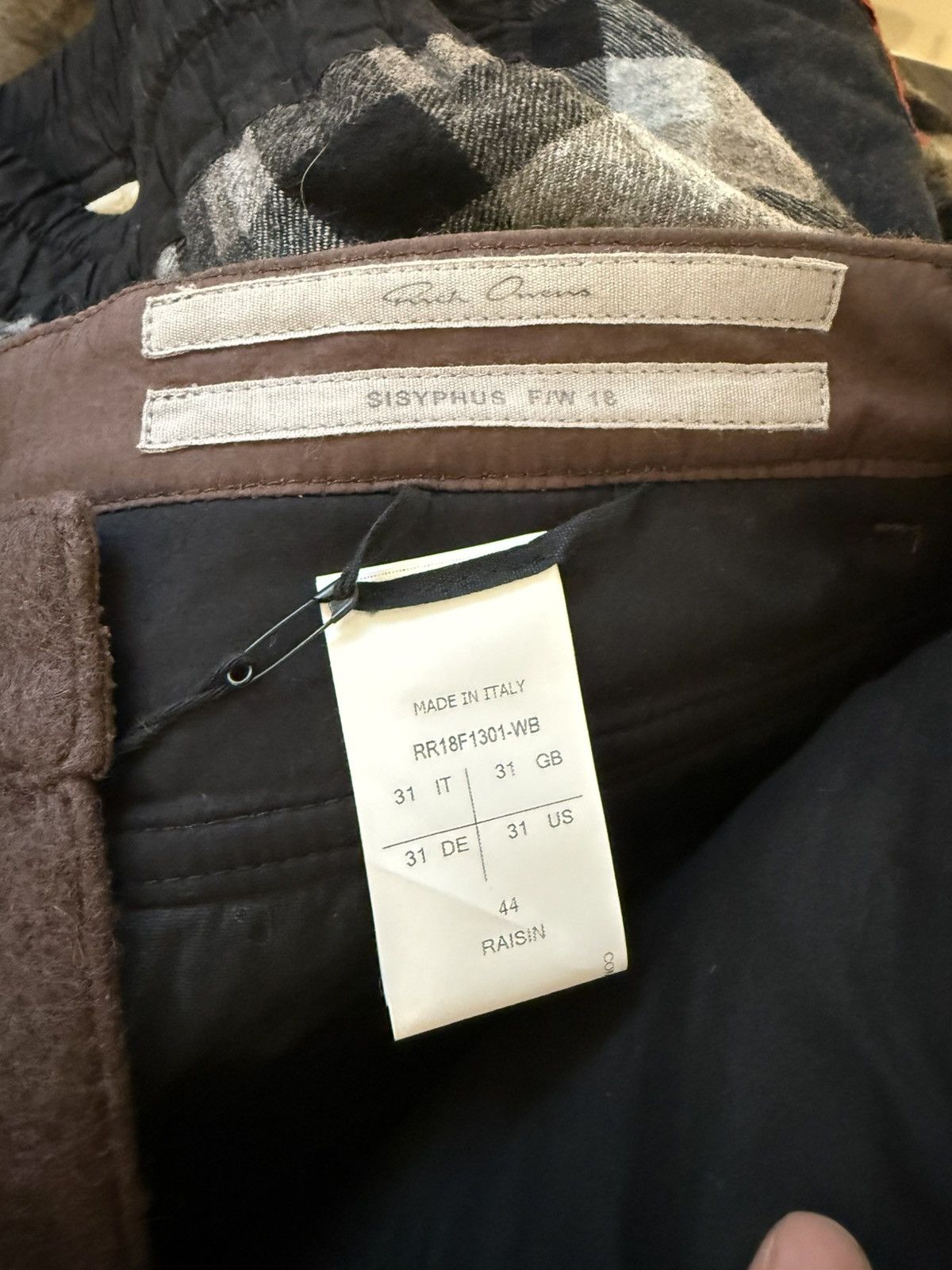 Rick Owens Wool “COLLAPSE JEANS” Size US 31 - 6 Thumbnail
