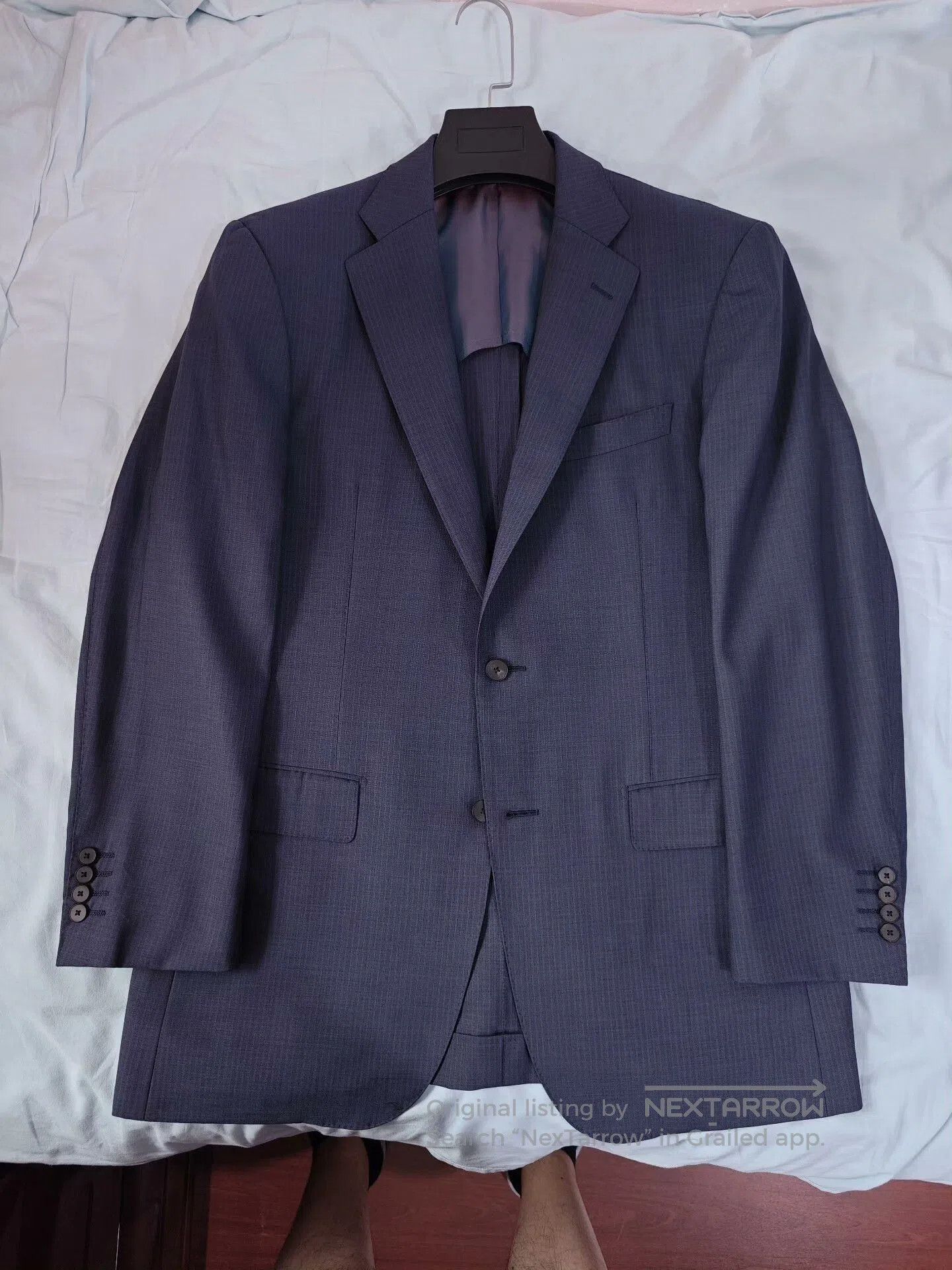 Japanese Brand Custom Dormeuil Wool Blazer Suit. Size US M / EU 48-50 / 2 - 5 Thumbnail