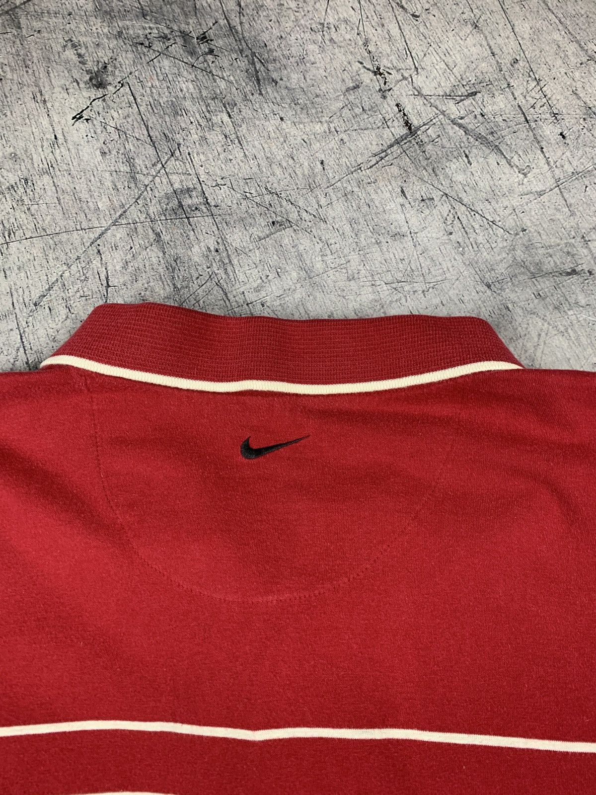 Vintage Vintage Nike 90s Polo Shirt Buttons-Ups Striped rare Size US L / EU 52-54 / 3 - 8 Thumbnail