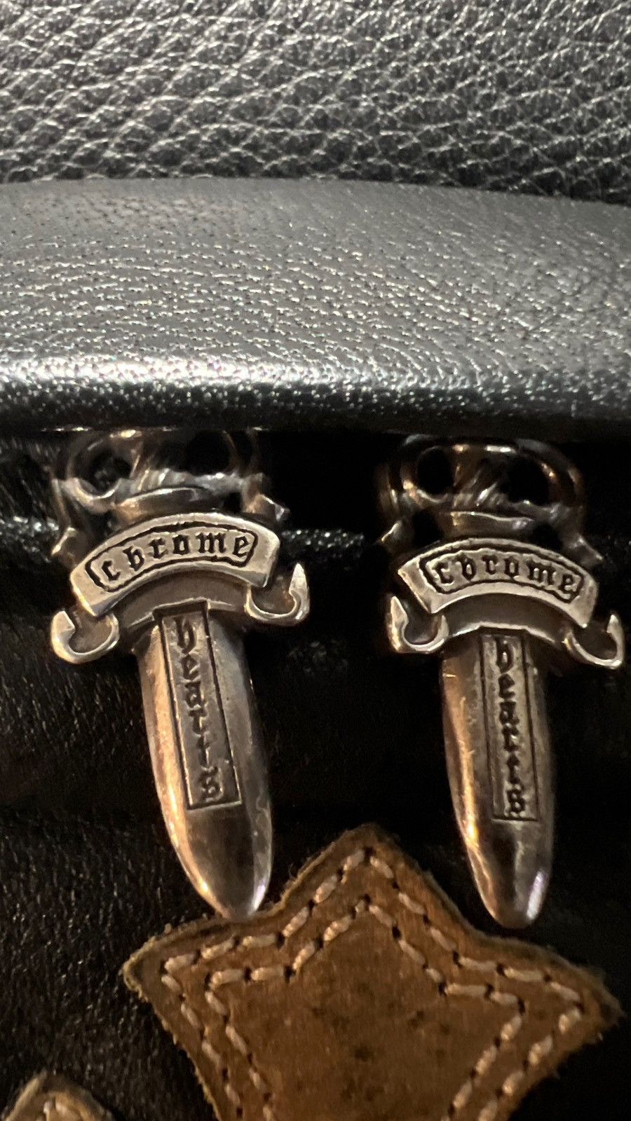 Chrome Hearts × Matty Boy RARE CHROME HEARTS SEX RECORDS LEATHER BAG Size ONE SIZE - 4 Thumbnail