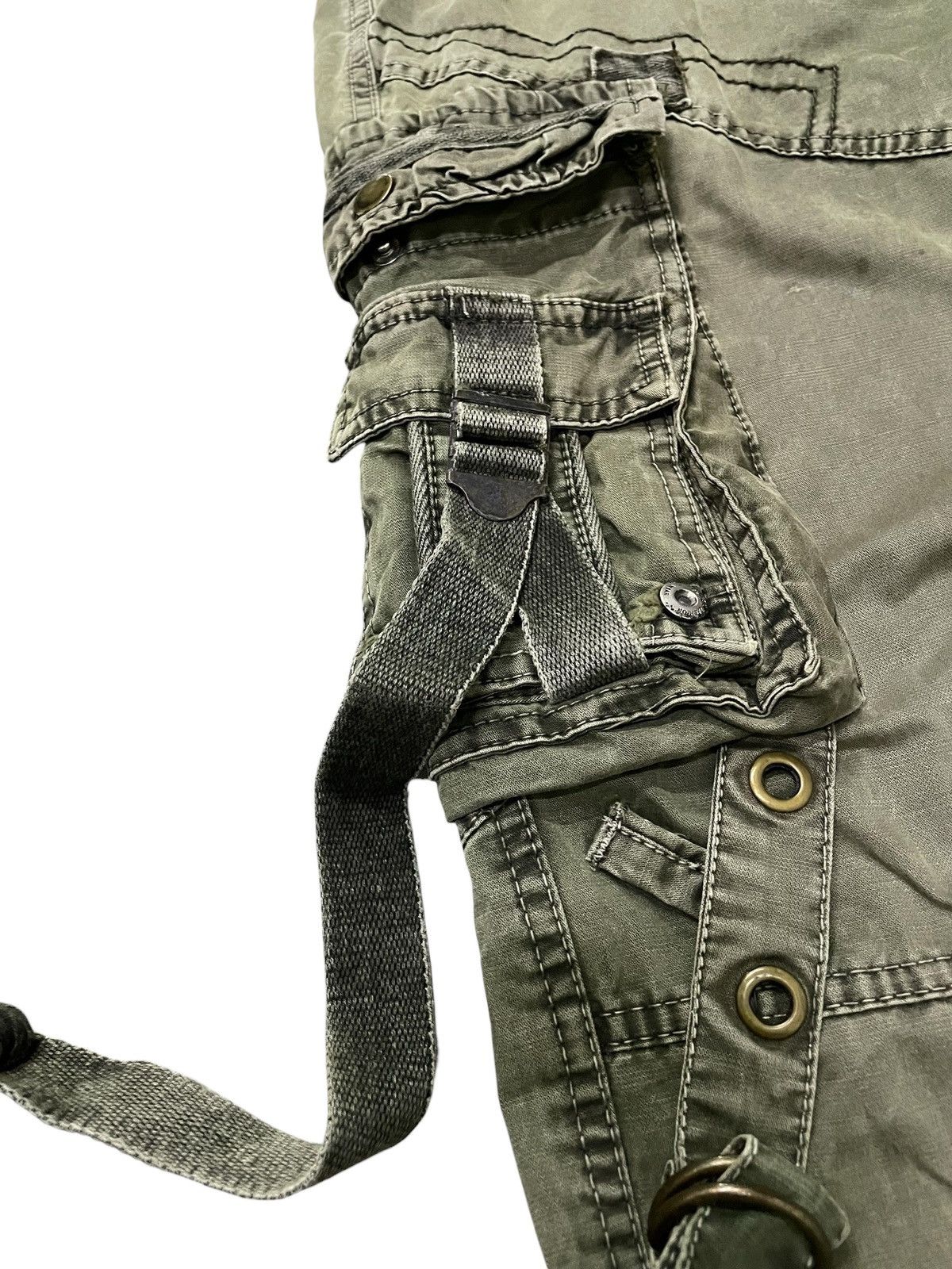 Le Grande Bleu (L.G.B.) × Tete Homme Bapai Japan Multi Pocket Bondage Baggy Cargo Pants Size US 34 / EU 50 - 12 Thumbnail