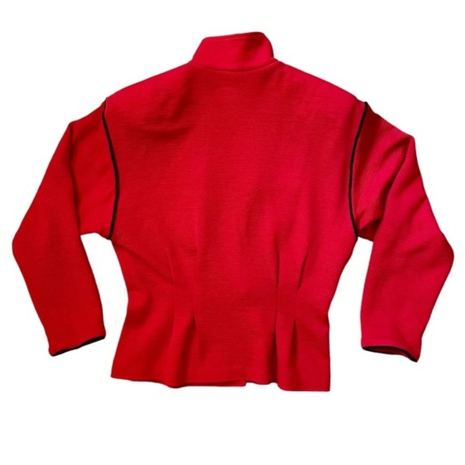 Emanuel Ungaro × Vintage Ungaro Ter x Emanuel Ungaro Vintage Red Wool Jacket Coat Size M / US 6-8 / IT 42-44 - 9 Thumbnail