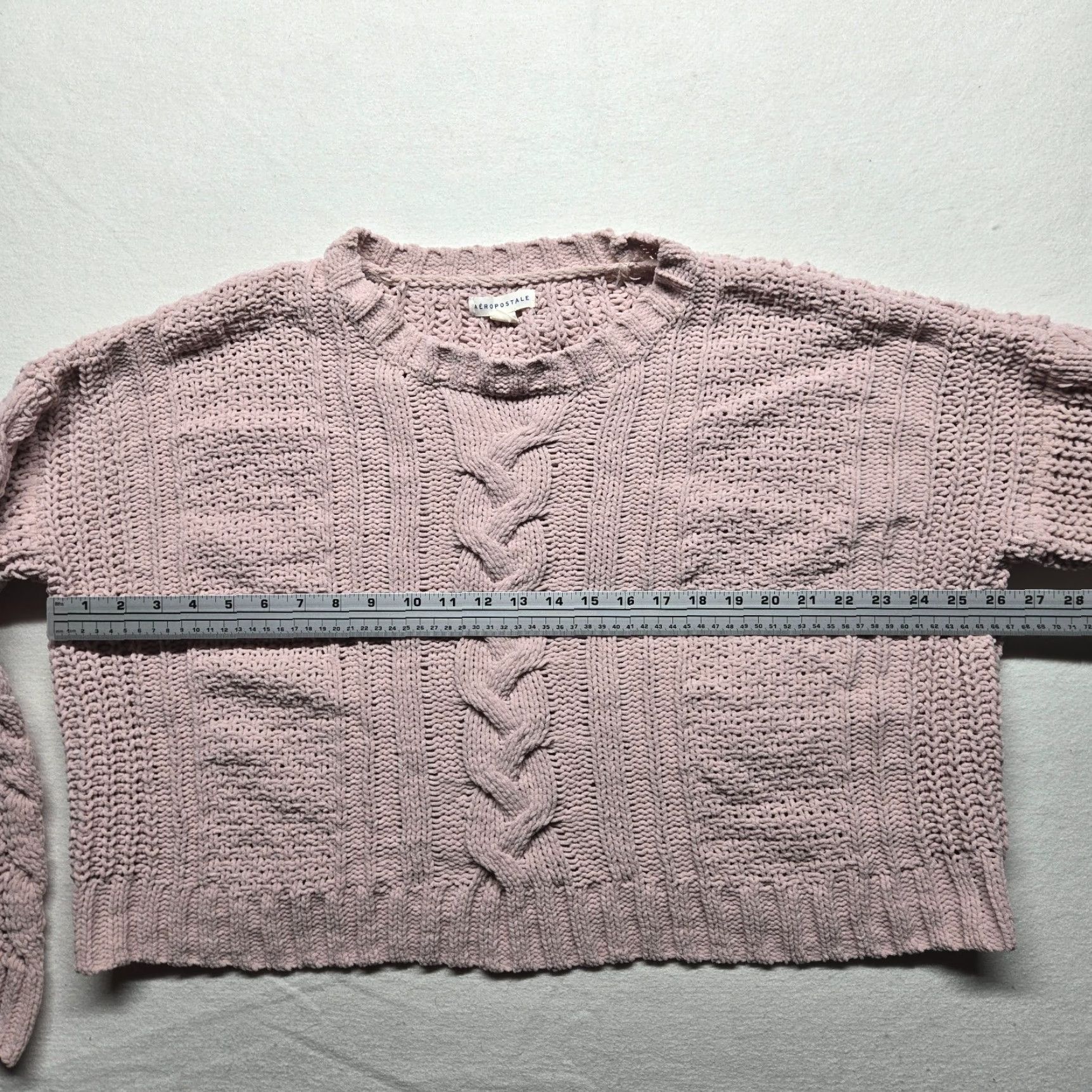 Aeropostale VINTAGE Aeropostale Women’s Sweater Cardigan Long Sleeve Pink XL Casual Knit Size XL / US 12-14 / IT 48-50 - 4 Thumbnail
