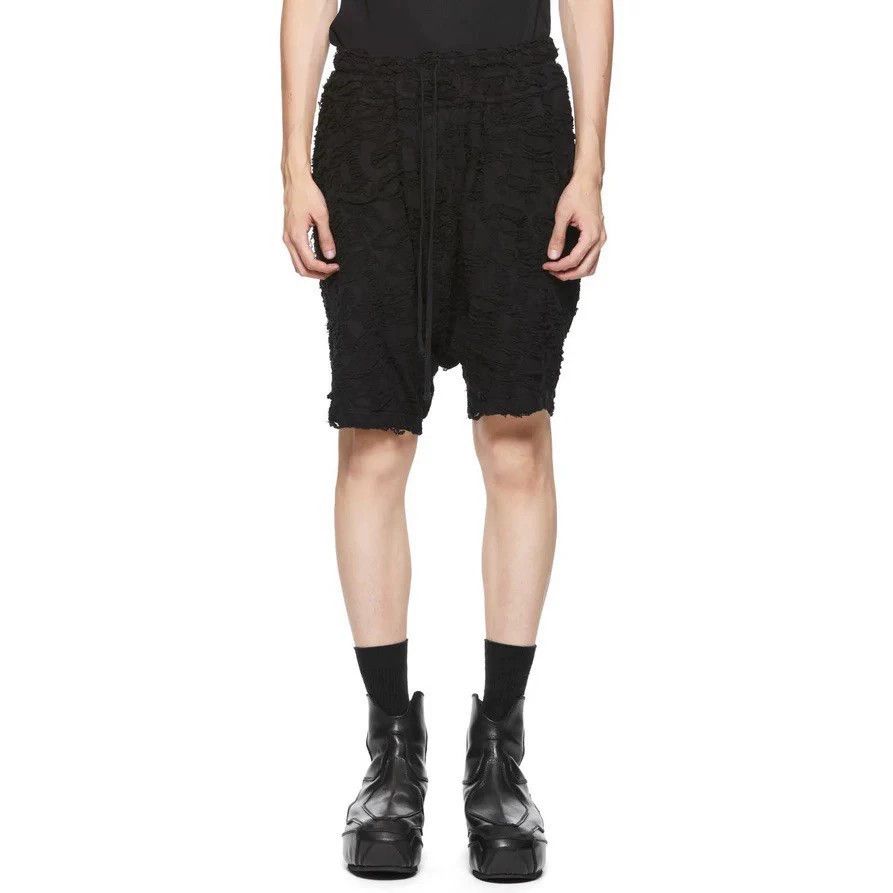 Julius Julius 7 Dark Heavy Distressed Cotton Shorts 2/3 Size US 32 / EU 48 - 6 Thumbnail