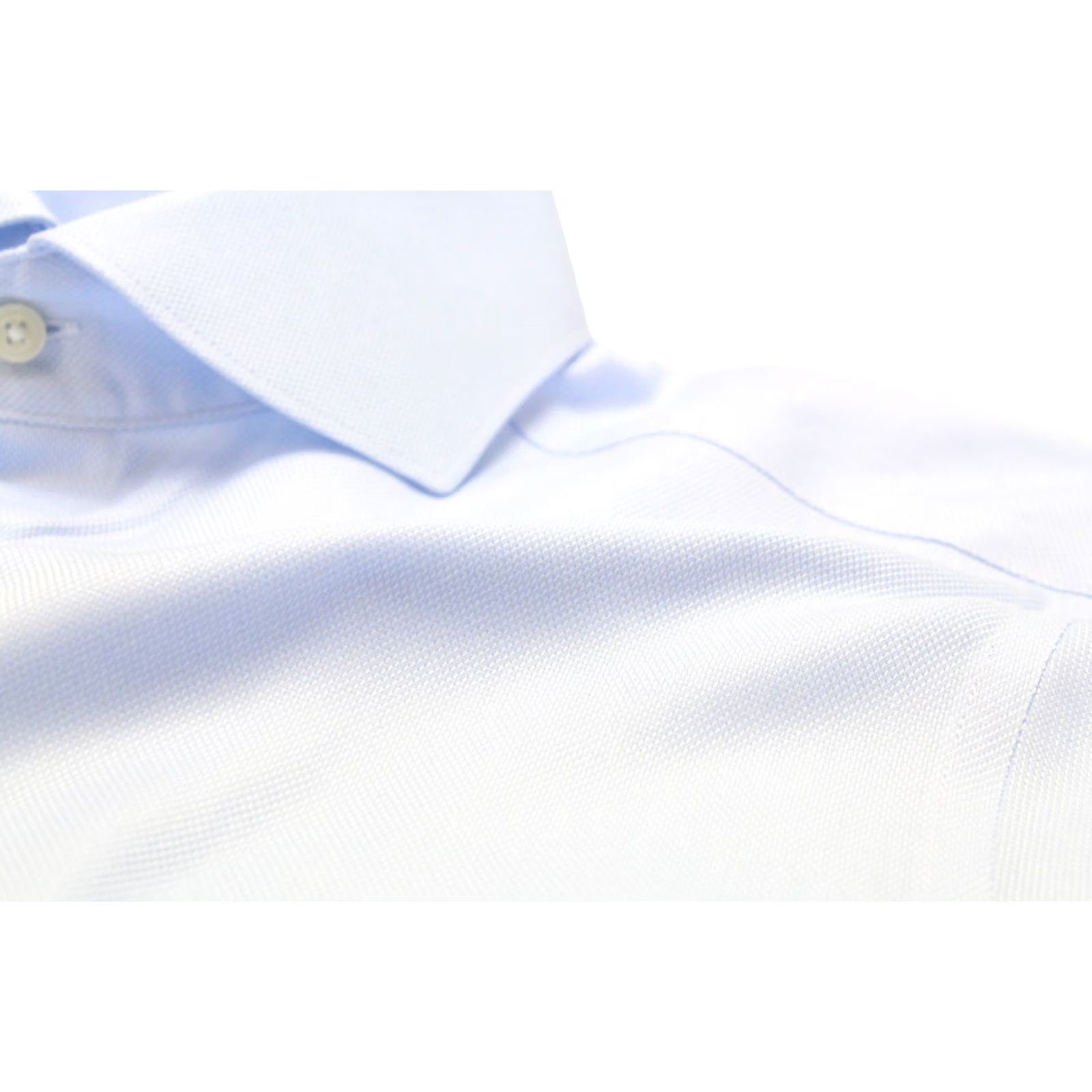 Suitsupply Suitsupply Slim Fit Formal Shirt Men's 38 / 15 Button Up Cutaway Blue Striped No Pattern Dress Shirt Button-Up Casual Everyday Mens Size 38R - 6 Thumbnail