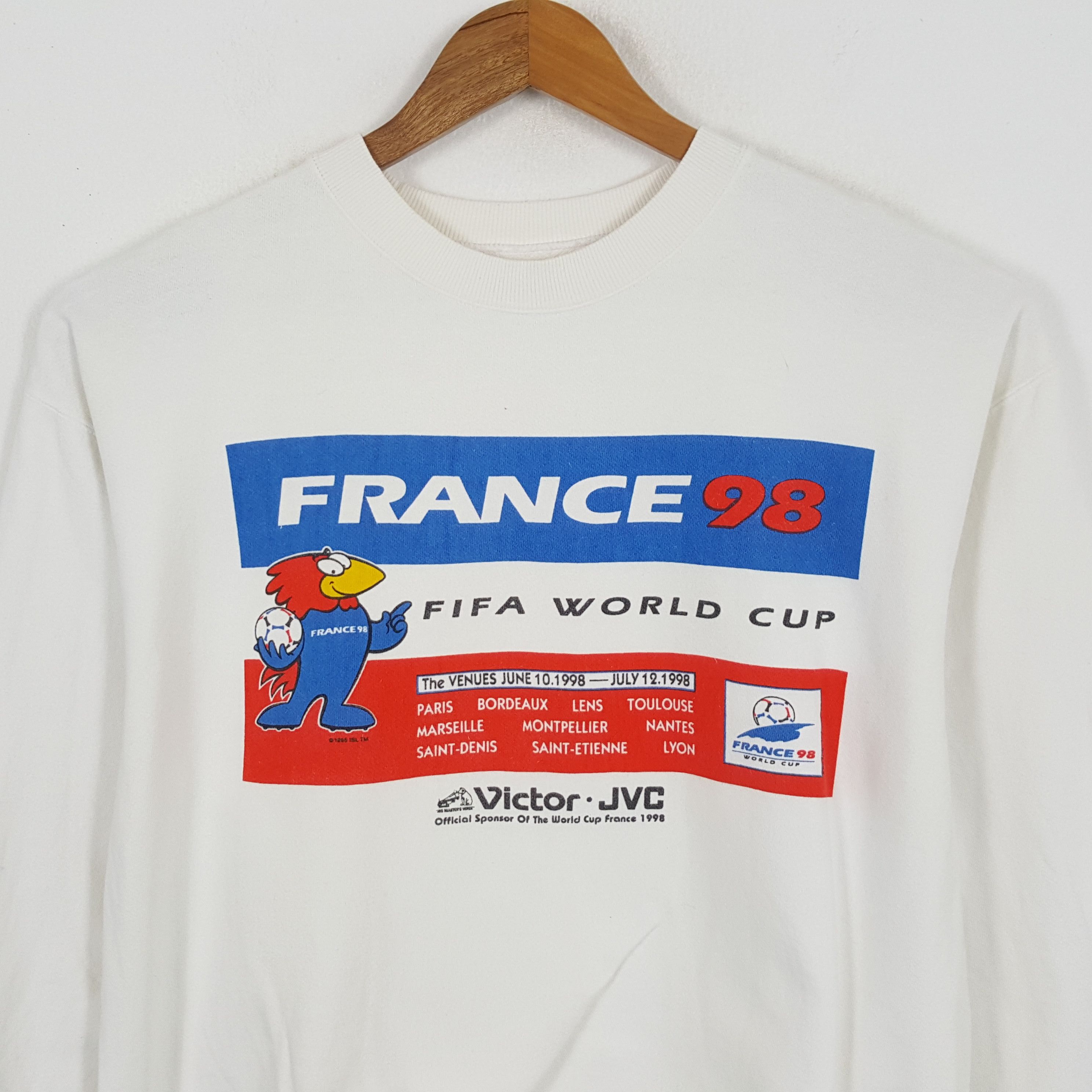Vintage Vintage FIFA WORLD CUP FRANCE 1998 Promotion Sweatshirts Size US L / EU 52-54 / 3 - 2 Thumbnail