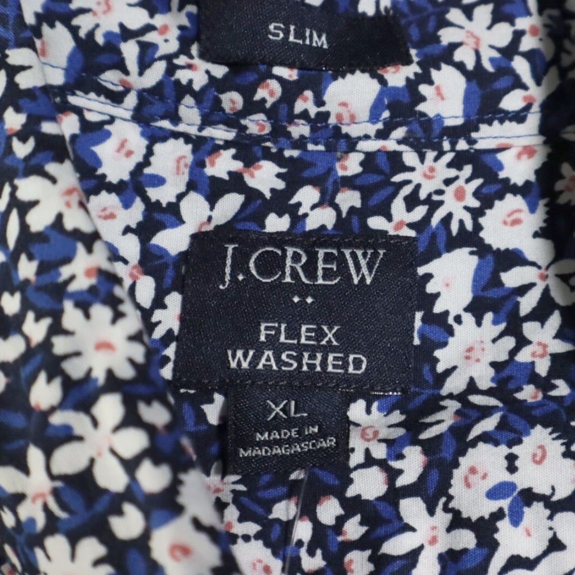 Vintage J Crew Flex Washed Ditzy Floral Button Down Shirt Blue Men's XL Shirt Size US XL / EU 56 / 4 - 5 Thumbnail