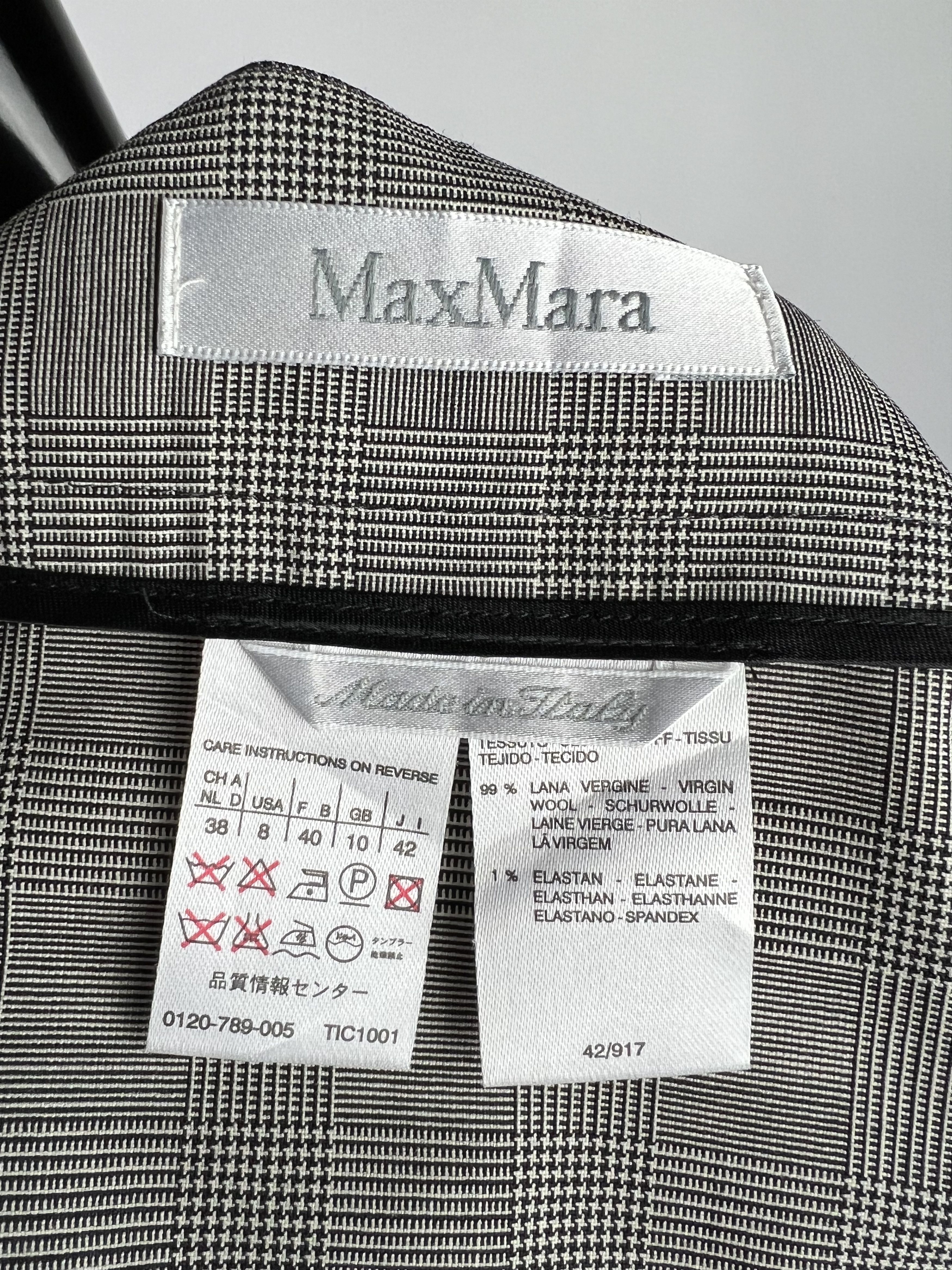 Max Mara Max Mara Wool Check Midi Wrap Pencil Skirt Size IT42 US8 Size 28" / US 6 / IT 42 - 6 Thumbnail