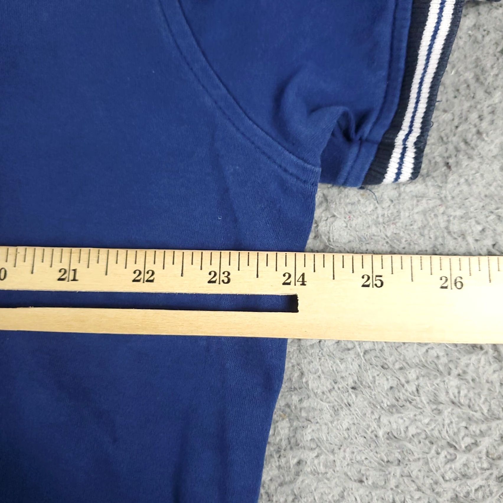 Tommy Hilfiger Tommy Hilfiger Polo Shirt Adult Large Blue Solid Short Sleeve Mens Size US L / EU 52-54 / 3 - 6 Thumbnail