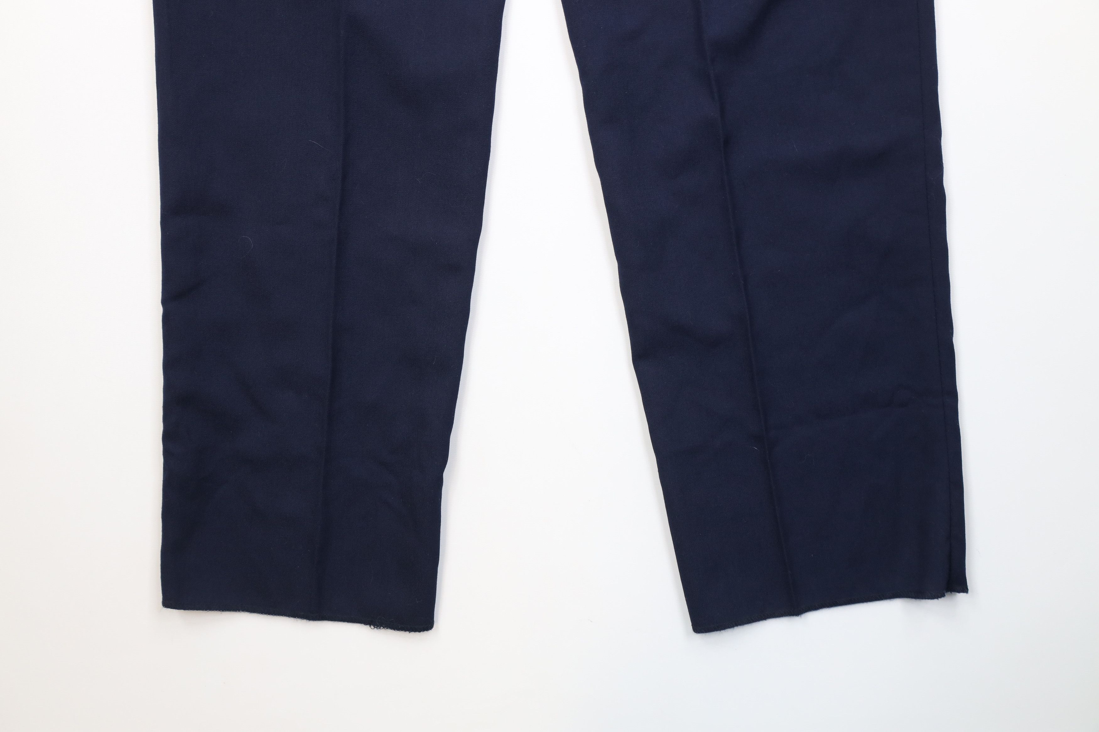 Vintage Vintage 90s Streetwear Knit Wide Leg Chino Pants Blue Size US 32 / EU 48 - 11 Thumbnail
