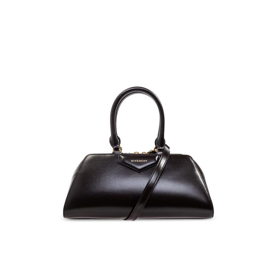 Givenchy GIVENCHY Small Antigona Brown Shiny Leather Top Handle Bag N Size ONE SIZE - 1 Thumbnail
