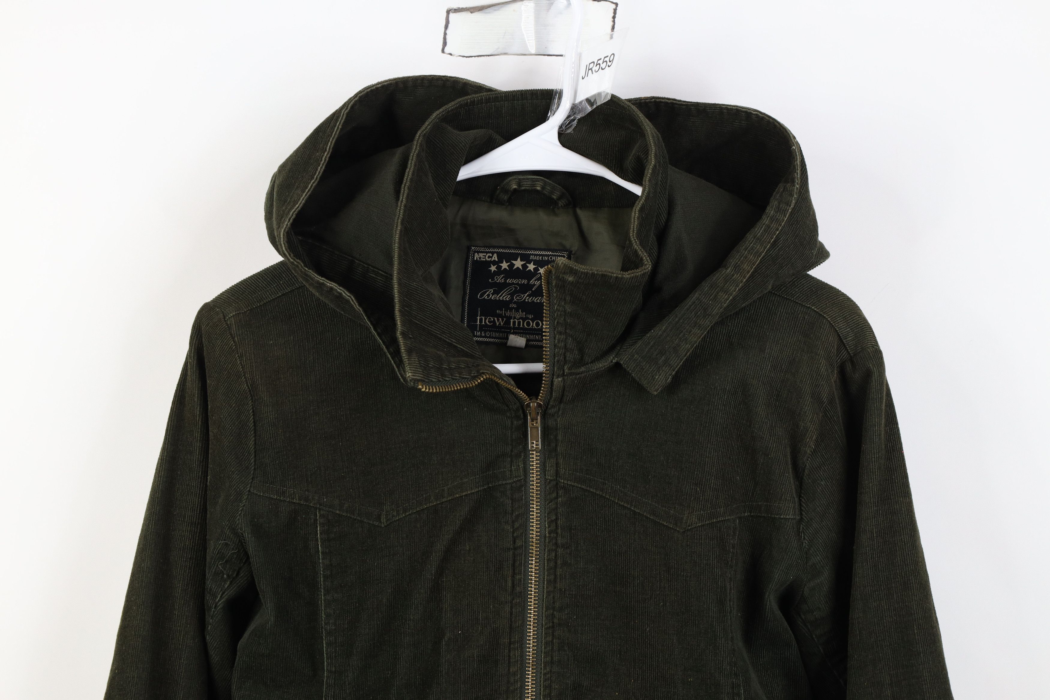 Vintage Vintage Y2K NECA New Moon Bella Swan Corduroy Hooded Jacket Size M / US 6-8 / IT 42-44 - 2 Thumbnail