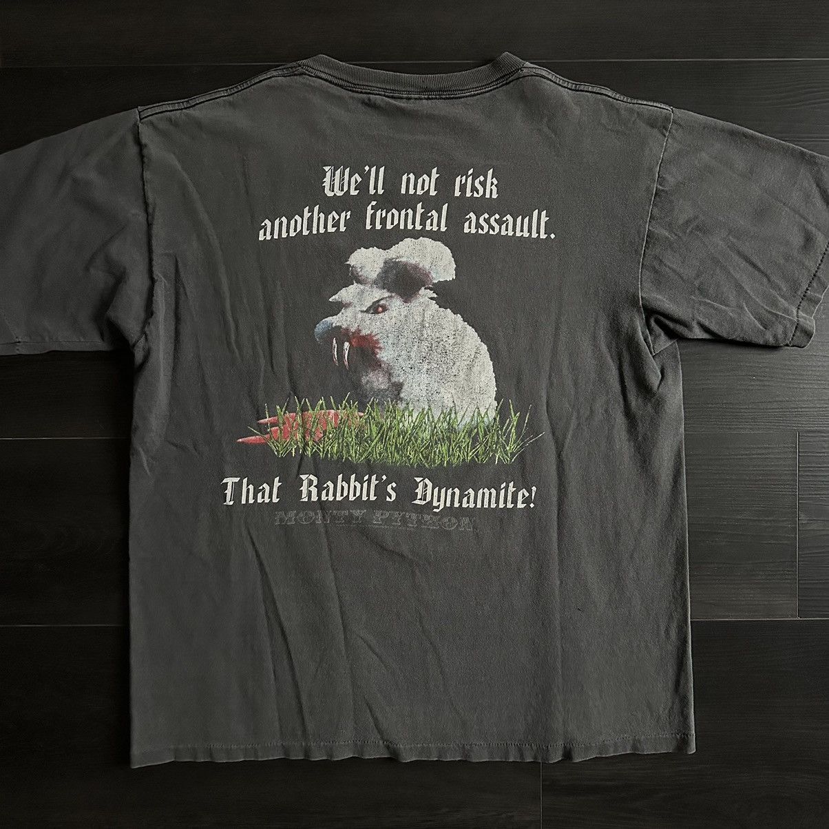 CaerbannogS Cave T-shirt Unisex Killer Monty Fun Python Rabbit Il Sacro - Foto 2