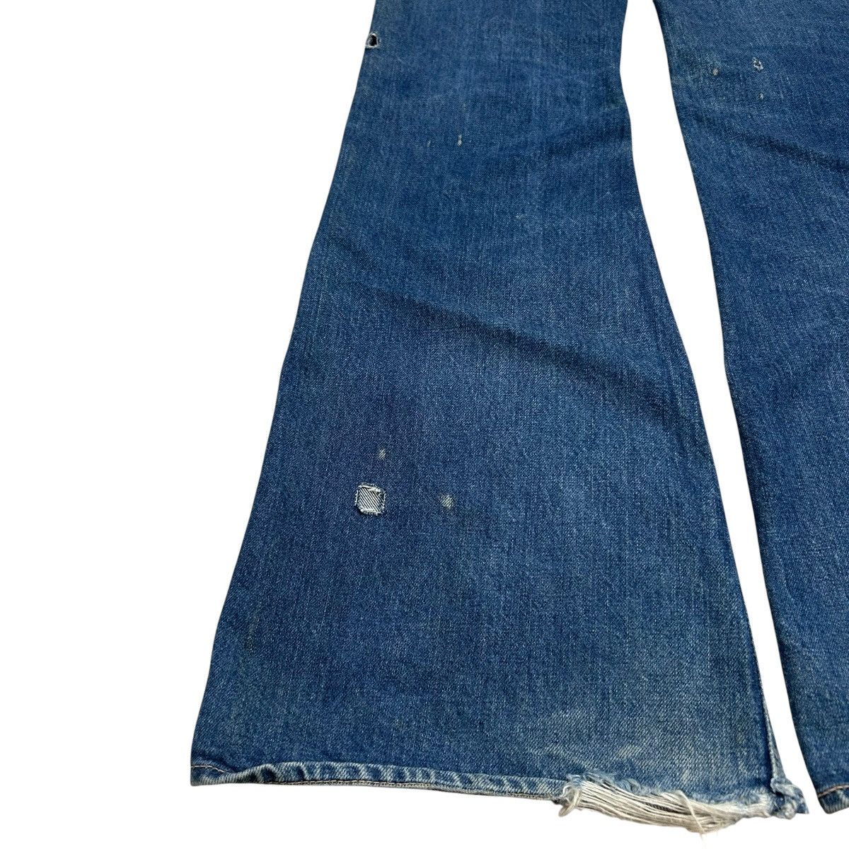 Tornado Mart 80s Bell Bottom Bobson Talon Blue Denim Size 27" / US 4 / IT 40 - 10 Thumbnail