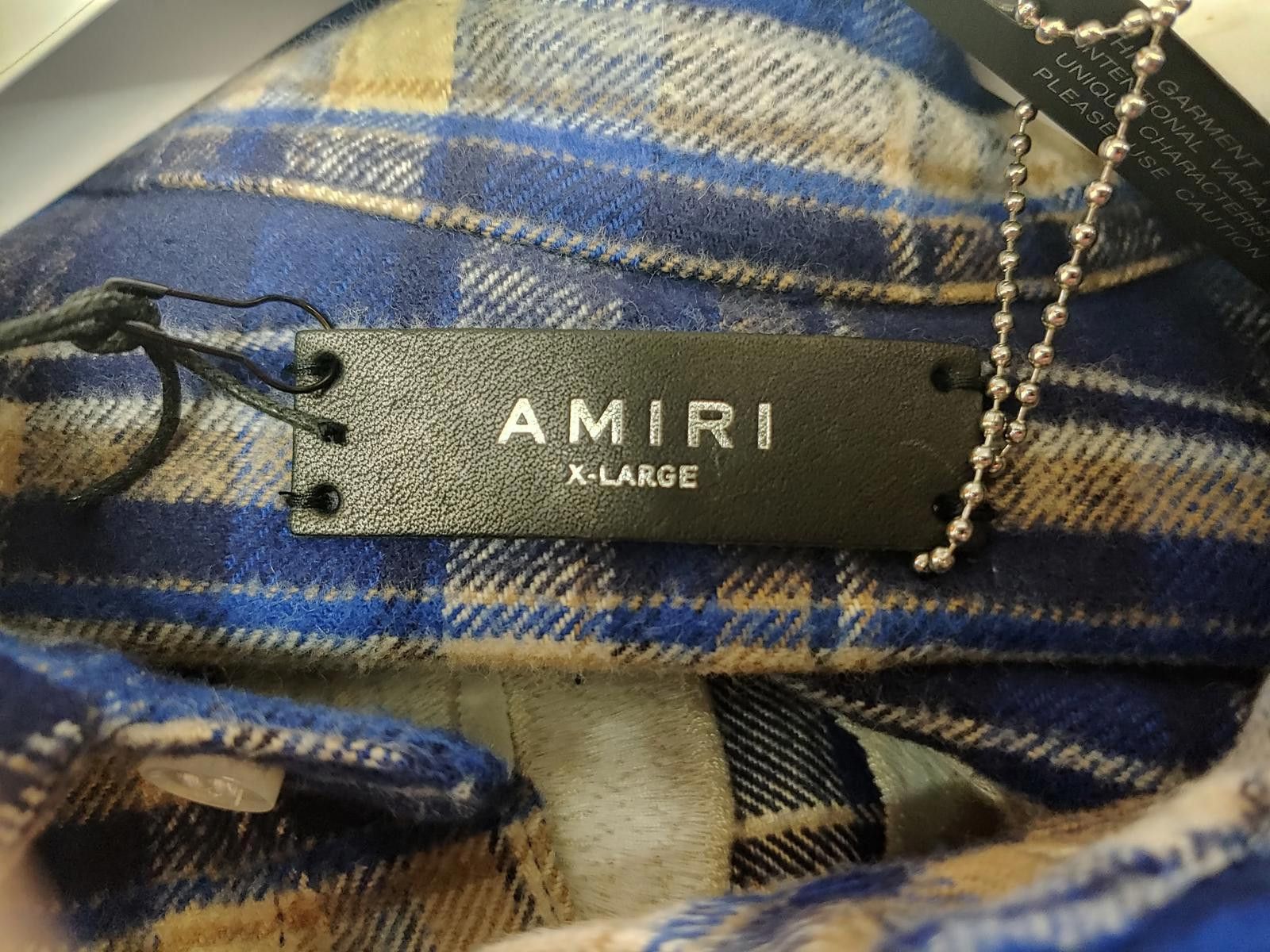 Amiri Amiri X TGCW Blue Flame Flannel Shirt Size US XL / EU 56 / 4 - 8 Thumbnail