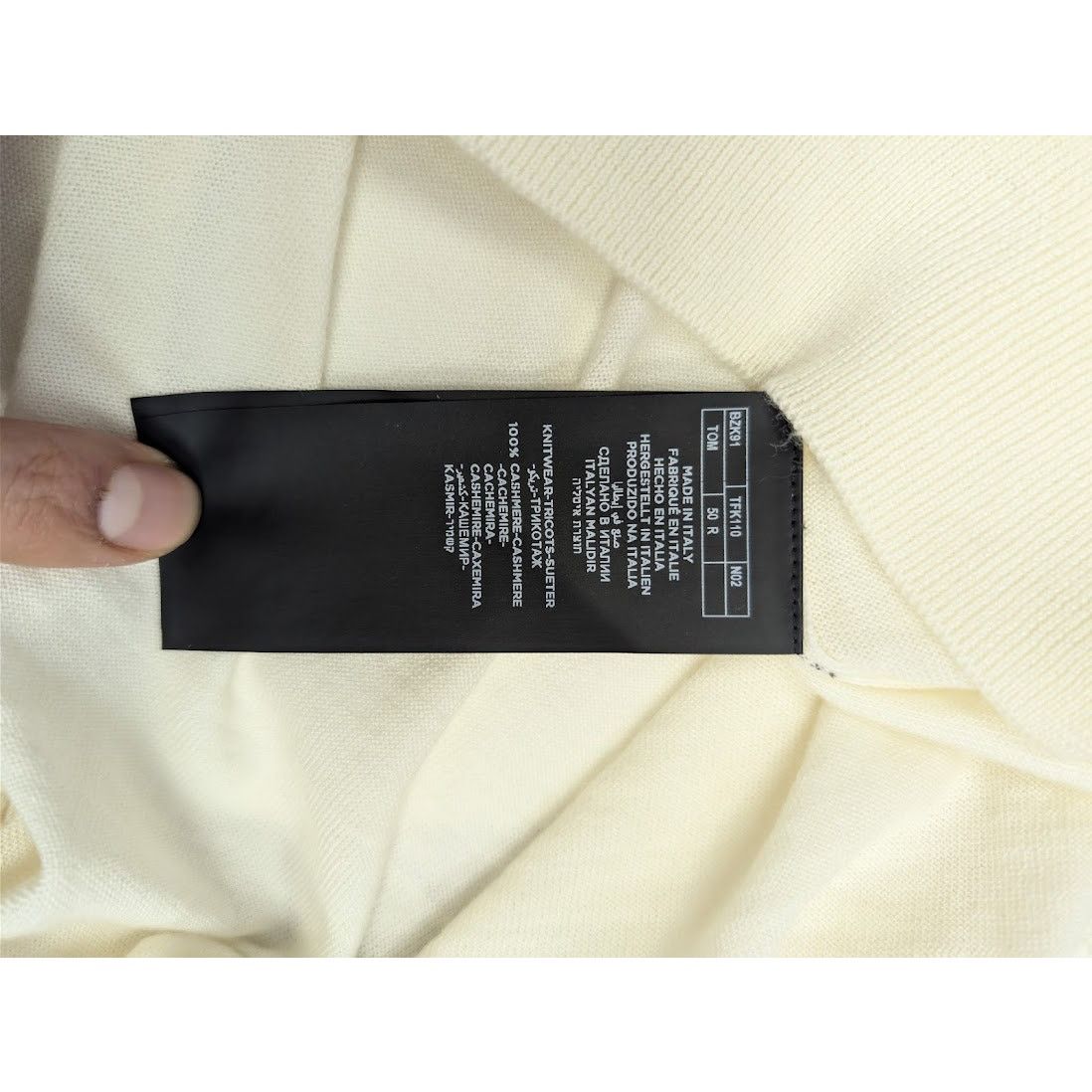 Tom Ford o1rshd1 Knitwear Sweatshirt in Beige Size US L / EU 52-54 / 3 - 17 Thumbnail