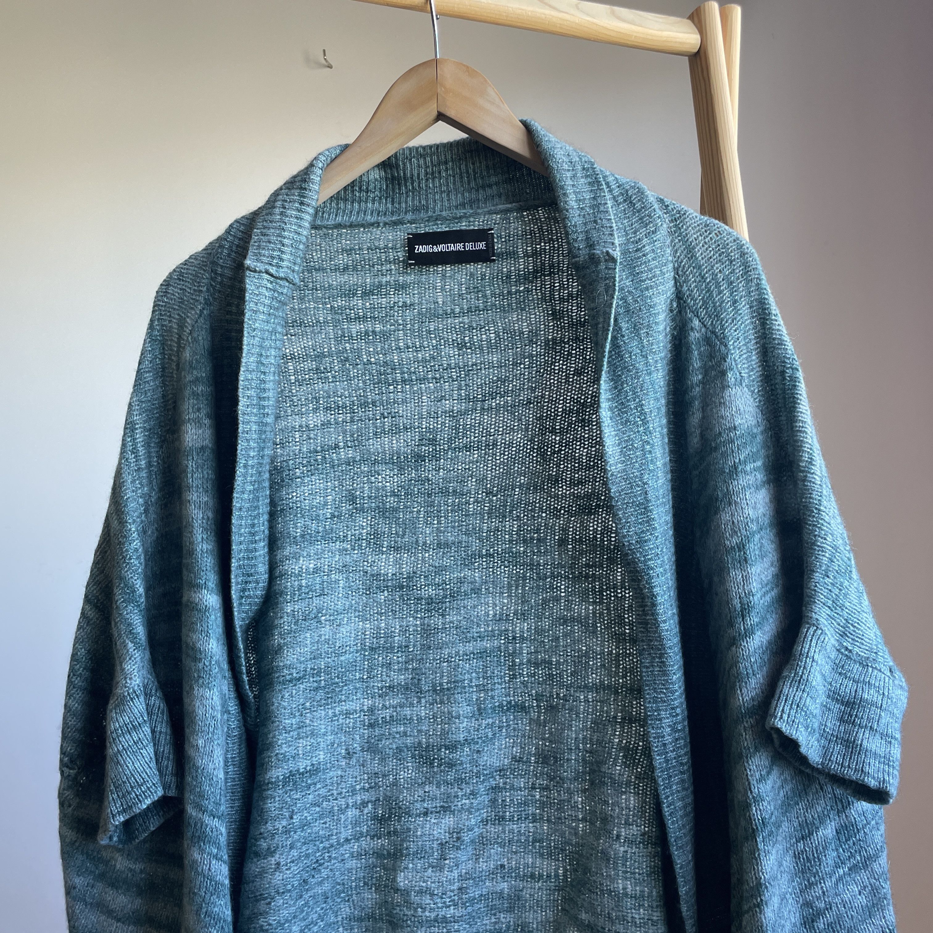 Zadig & Voltaire Zadig & Voltaire Deluxe Misti Cashmere Open Front Cardigan Size ONE SIZE - 4 Thumbnail