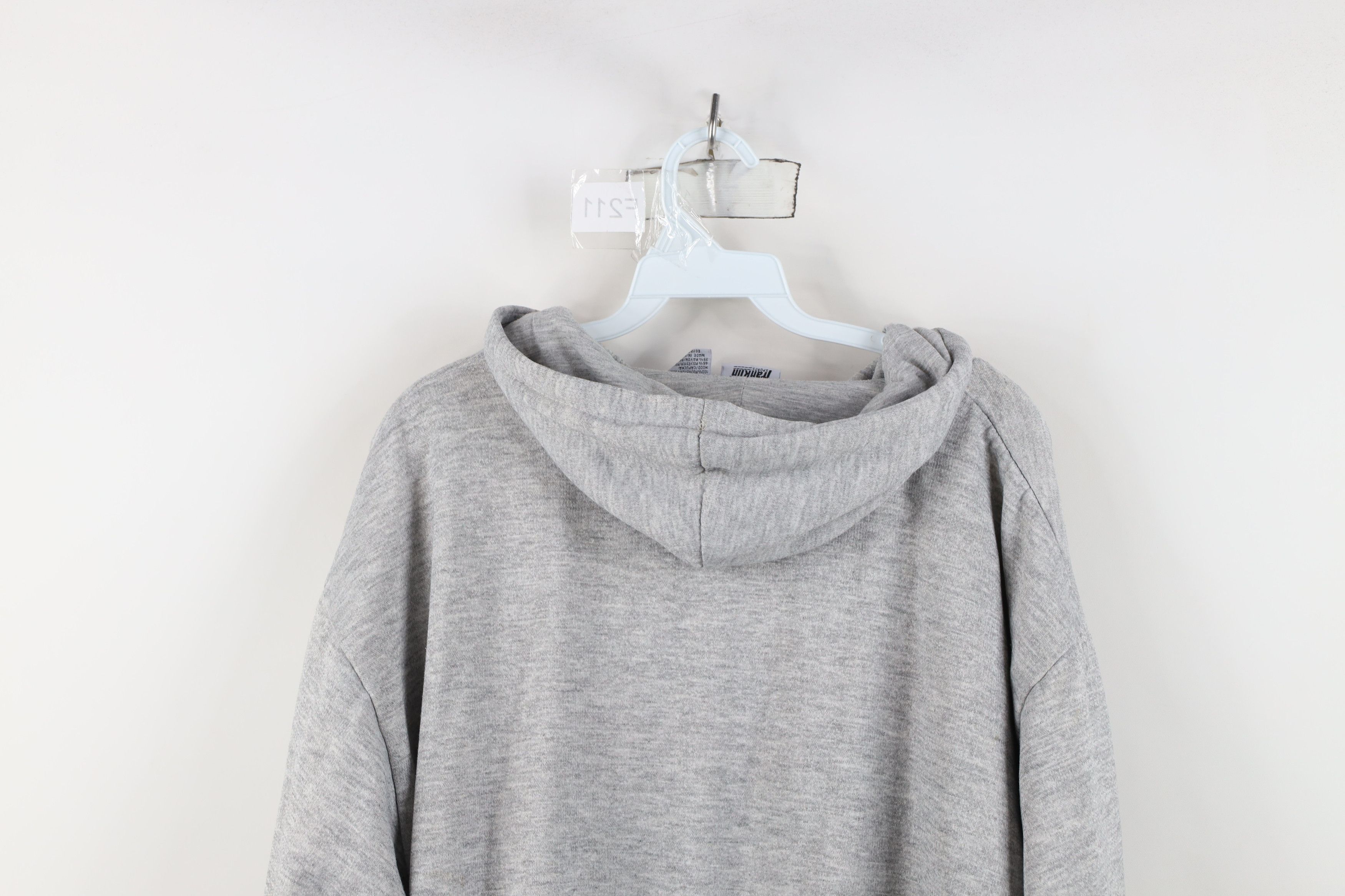 Vintage Vintage 90s Streetwear Knit Lined Full Zip Hoodie Gray Size US XL / EU 56 / 4 - 14 Thumbnail