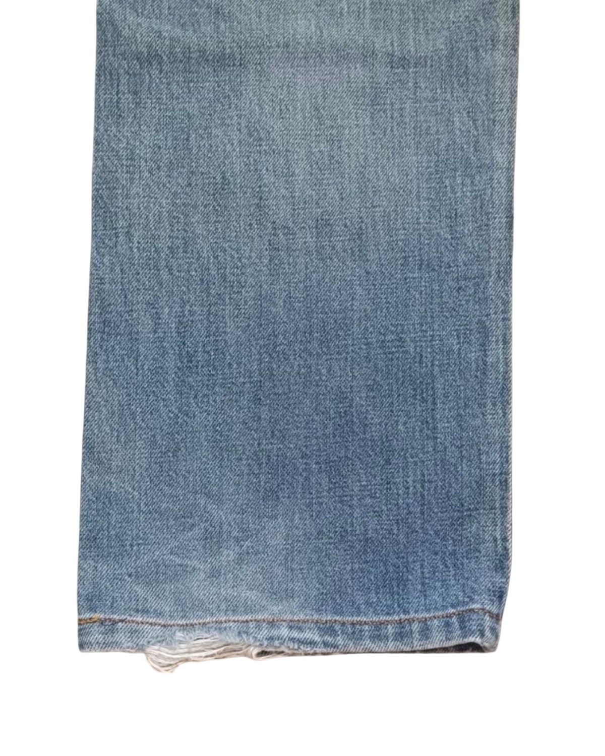 Helmut Lang 1999 Vintage Distressed Light Wash Denim Jeans Size US 30 / EU 46 - 5 Thumbnail