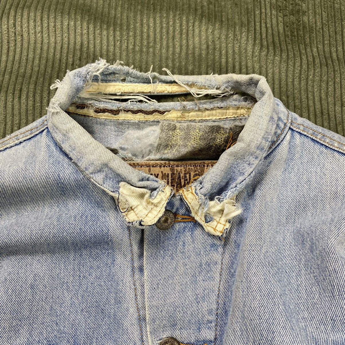 Thrashed Faded Denim Jacket