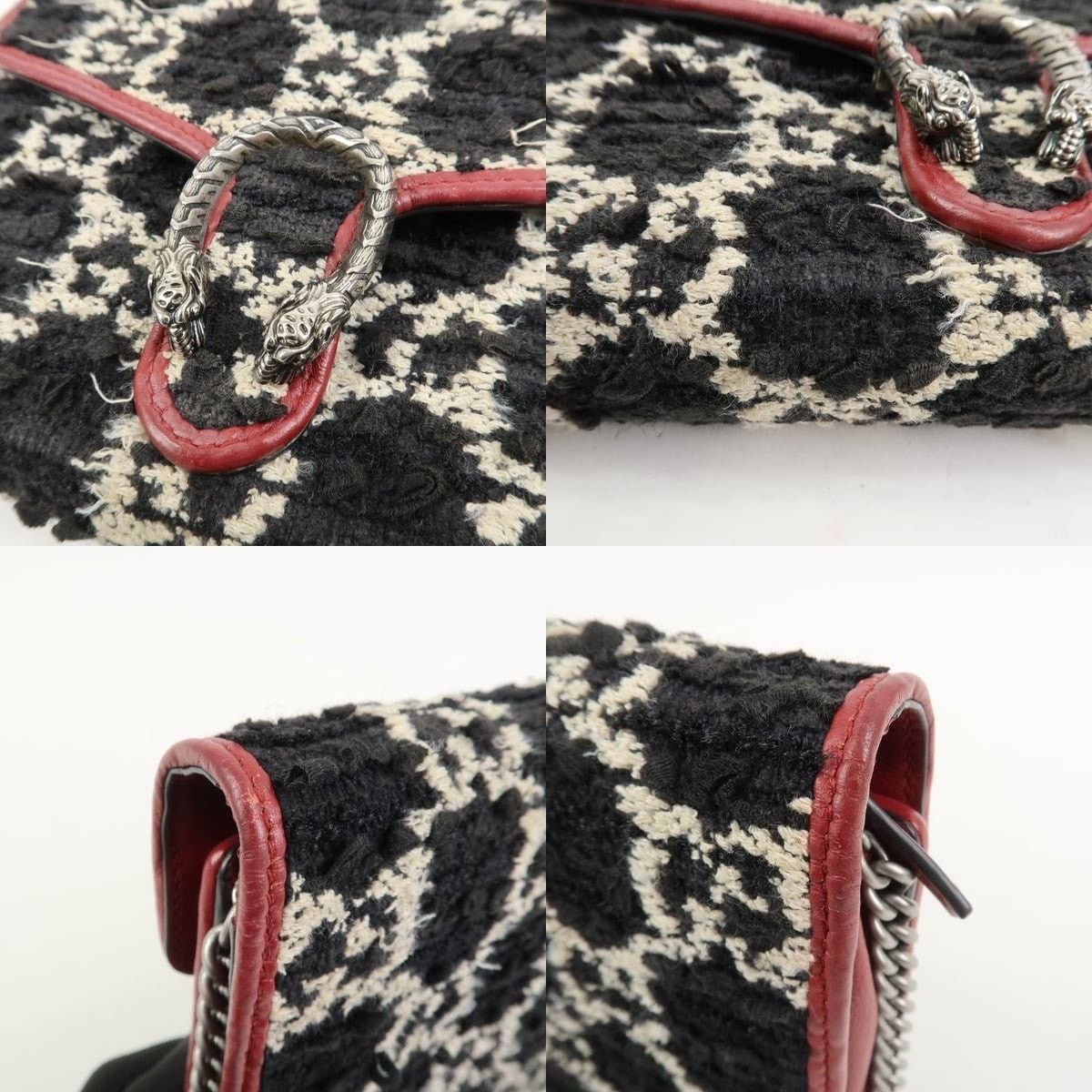 Gucci Gucci Dionysus Shoulder Bag Tweed Black Size ONE SIZE - 5 Thumbnail