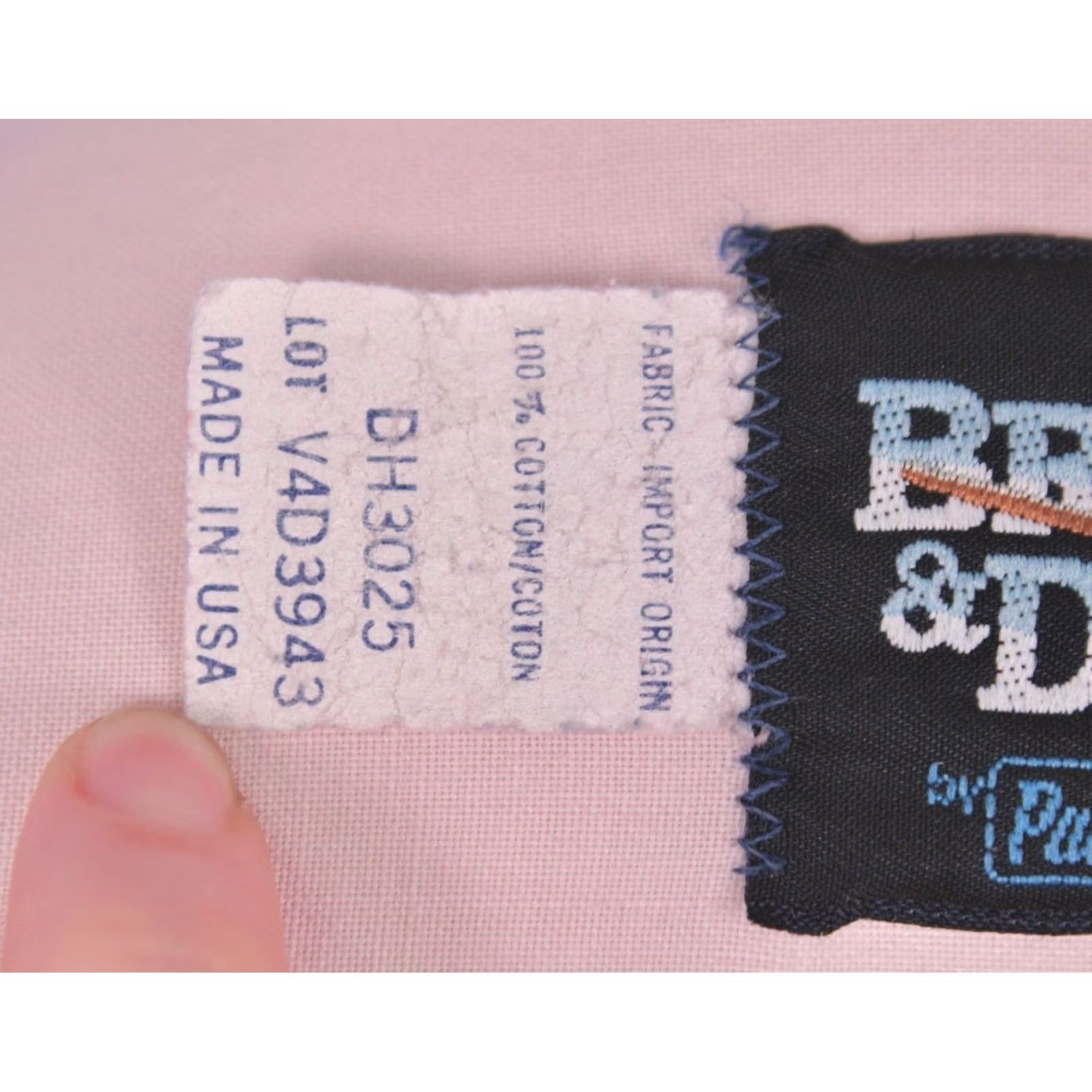 Brooks Brooks & Dunn Western Shirt 90s Shirt XL Pink Orange, Men's VTG 1990s Cotton Long Sleeve, 52 Chest, Regular Size US XL / EU 56 / 4 - 5 Thumbnail
