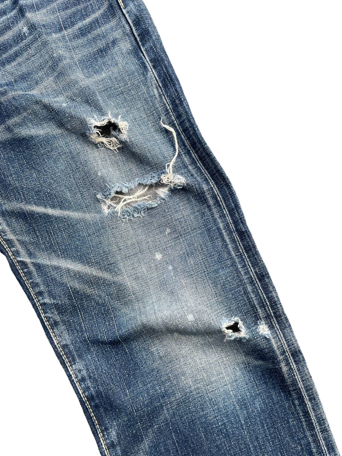 Edwin Vintage Edwin 505ZX Selvedge Distresed Denim Size US 31 - 7 Thumbnail
