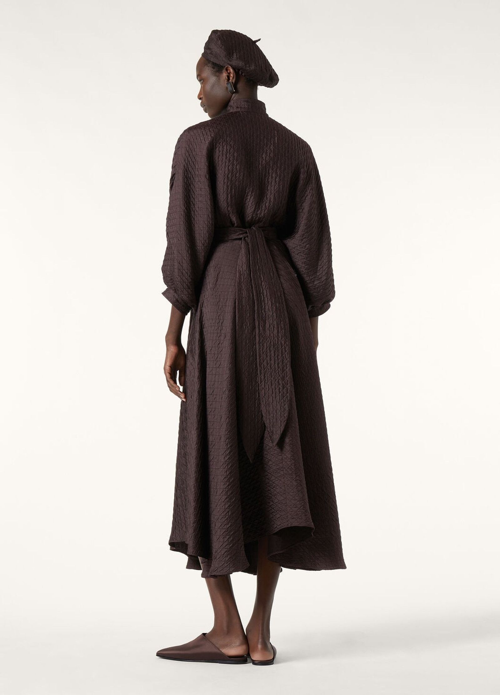 Loro Piana o1srvl11e0526 FAP2982 Elise Midi Skirt in Dark Brown Size 26" / US 2 / IT 38 - 5 Thumbnail