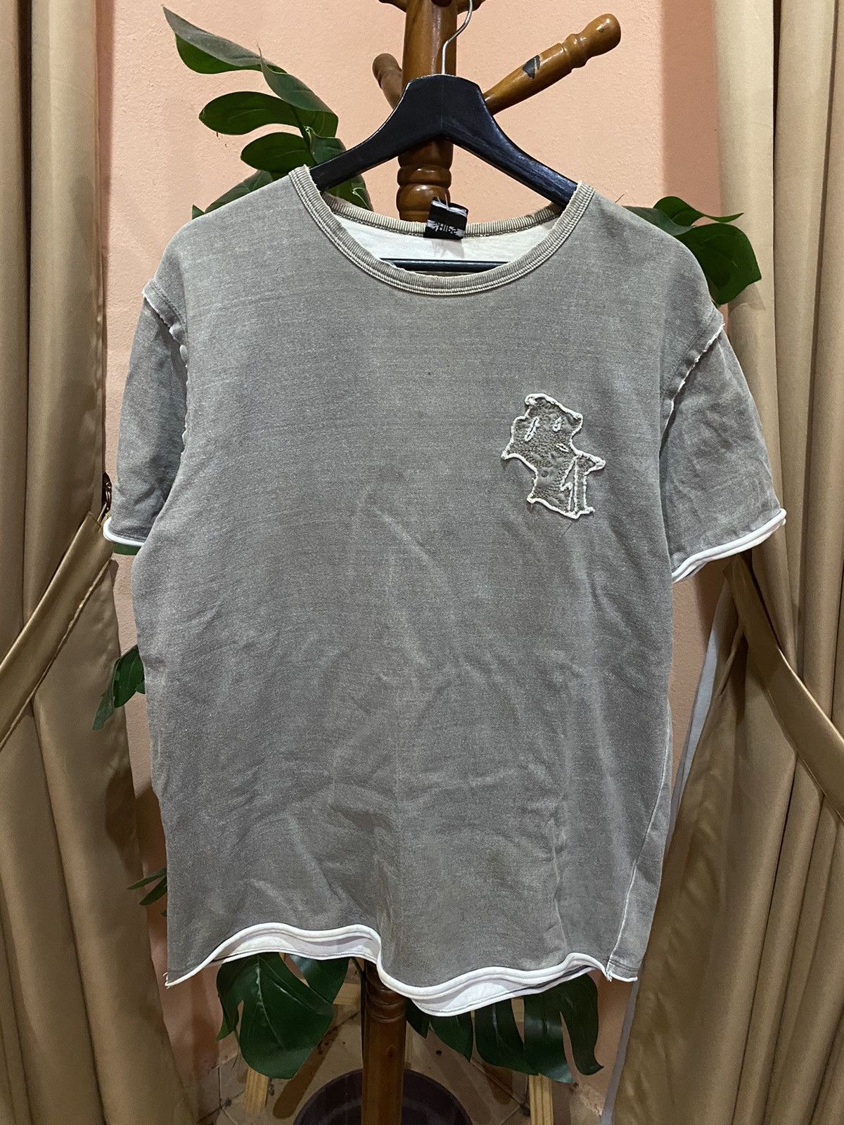 SHIPS Ships Vintage Beige Distressed T-Shirt – Size US L / EU 52-54 / 3 - 1 Thumbnail