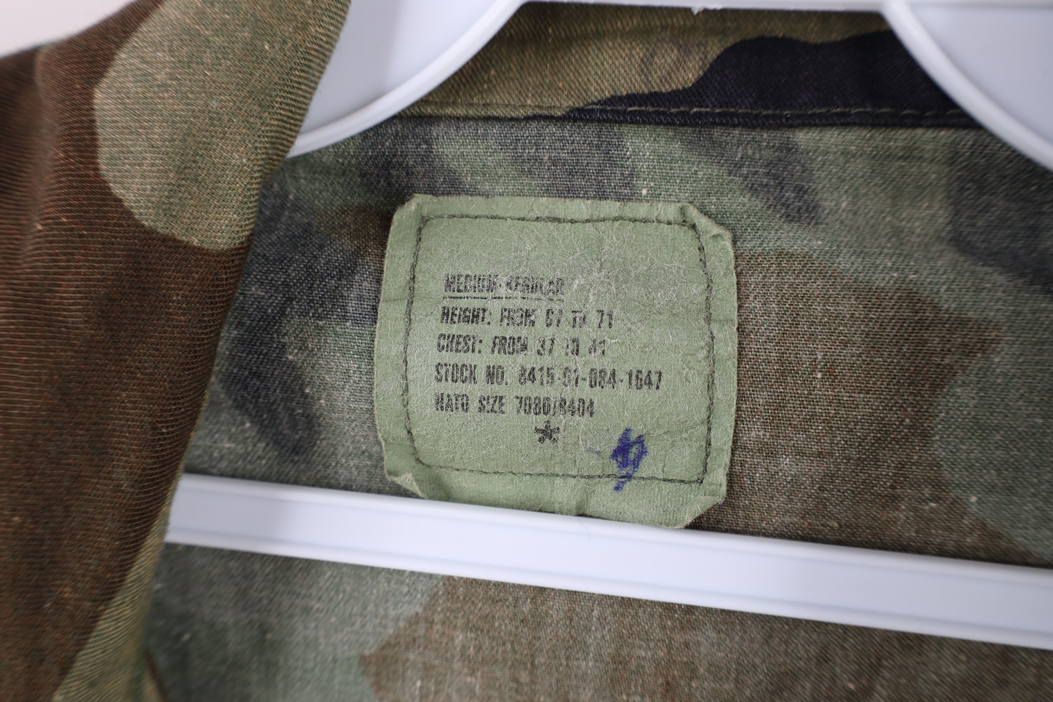 Vintage Vintage 80s Faded Woodland Camouflage Combat Coat Jacket USA Size US M / EU 48-50 / 2 - 9 Thumbnail