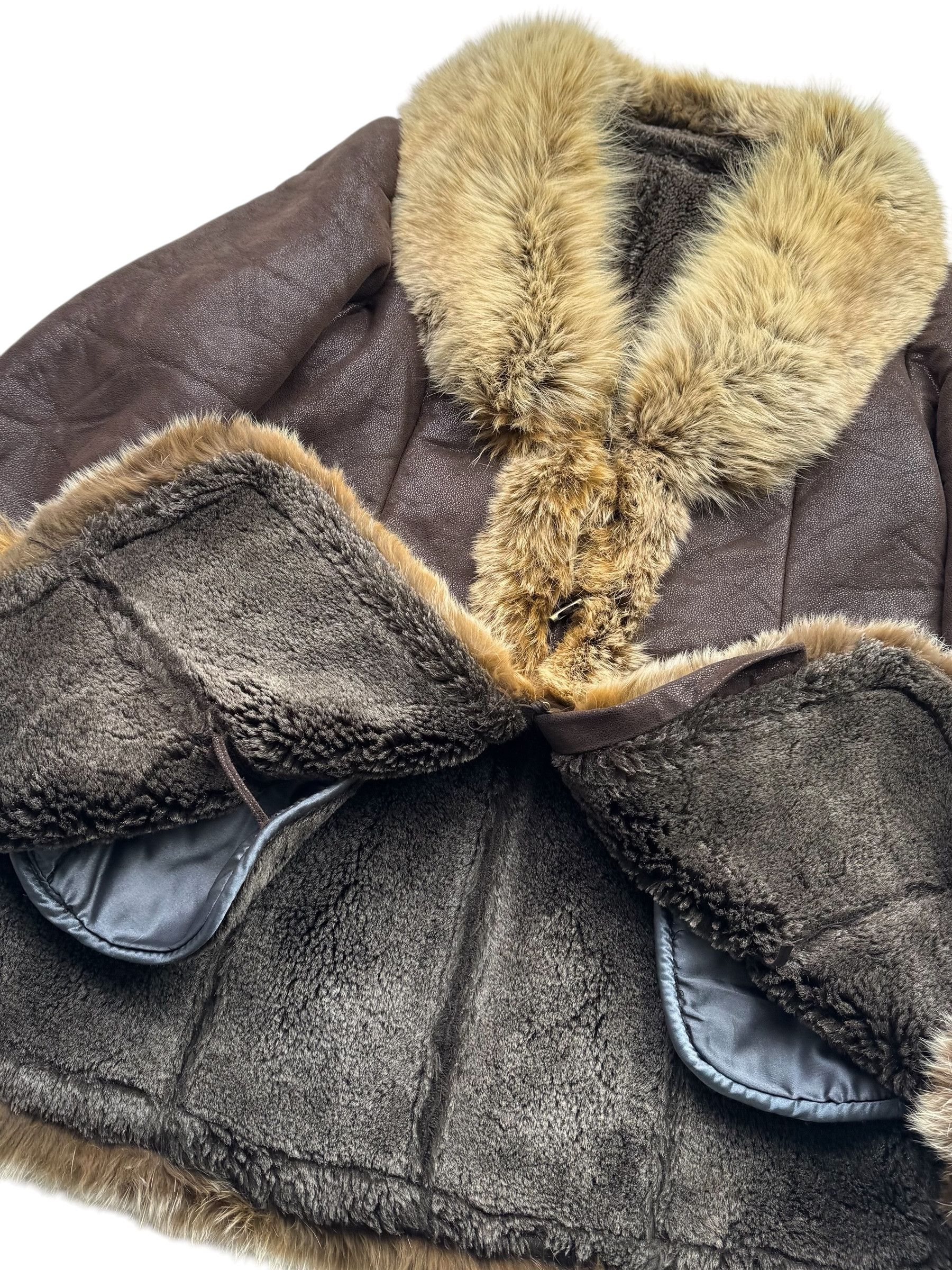 Japanese Brand Vintage Faux Sheepskin Coat W80(V9) Size M / US 6-8 / IT 42-44 - 3 Thumbnail
