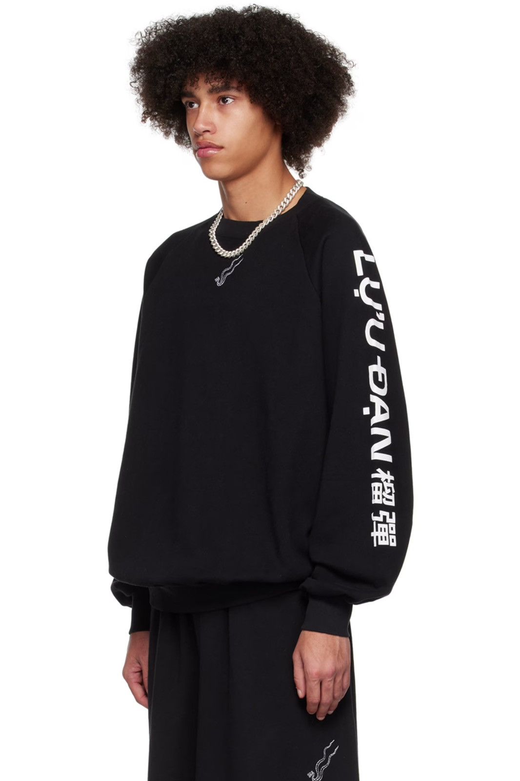 LUU DAN Ssense exclusive black oversized sweatshirt Size US M / EU 48-50 / 2 - 1 Thumbnail