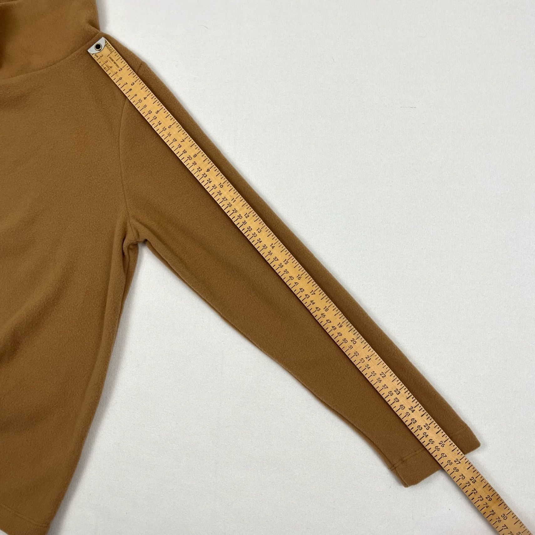 Vintage Dudley Stephens Vello Fleece Cobble Hill Sweater Womens L Brown Turtleneck Comfy Size L / US 10 / IT 46 - 6 Thumbnail