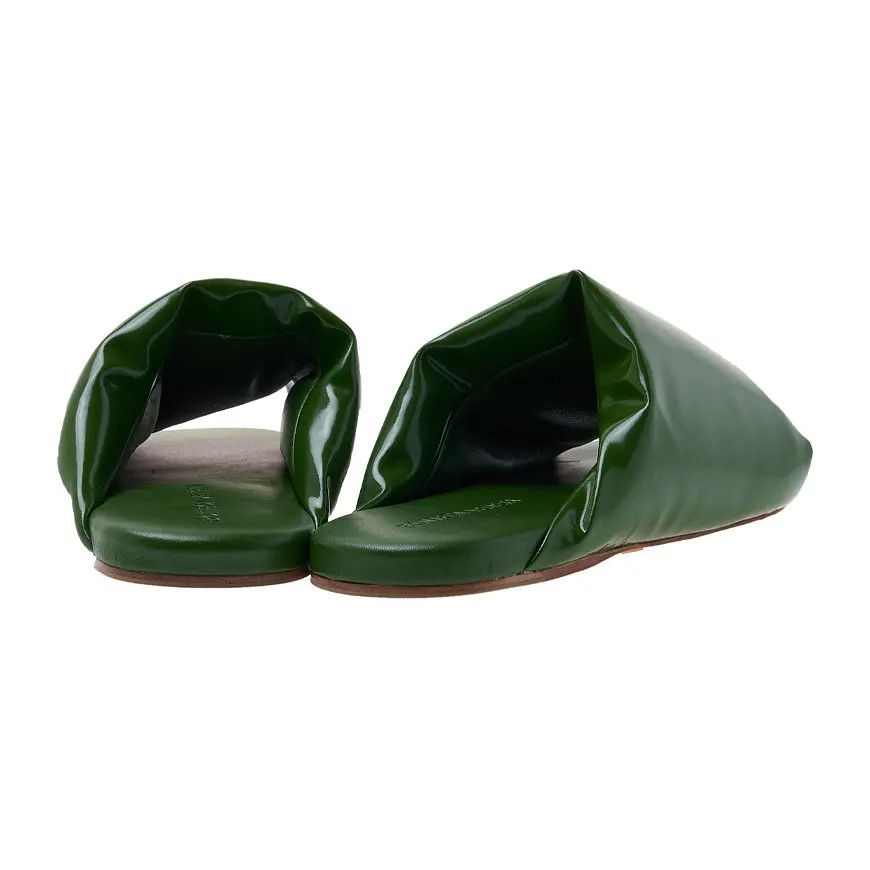 Bottega Veneta o1n1vont0824 Cushion Mules in Green Size US 13 / EU 46 - 3 Thumbnail