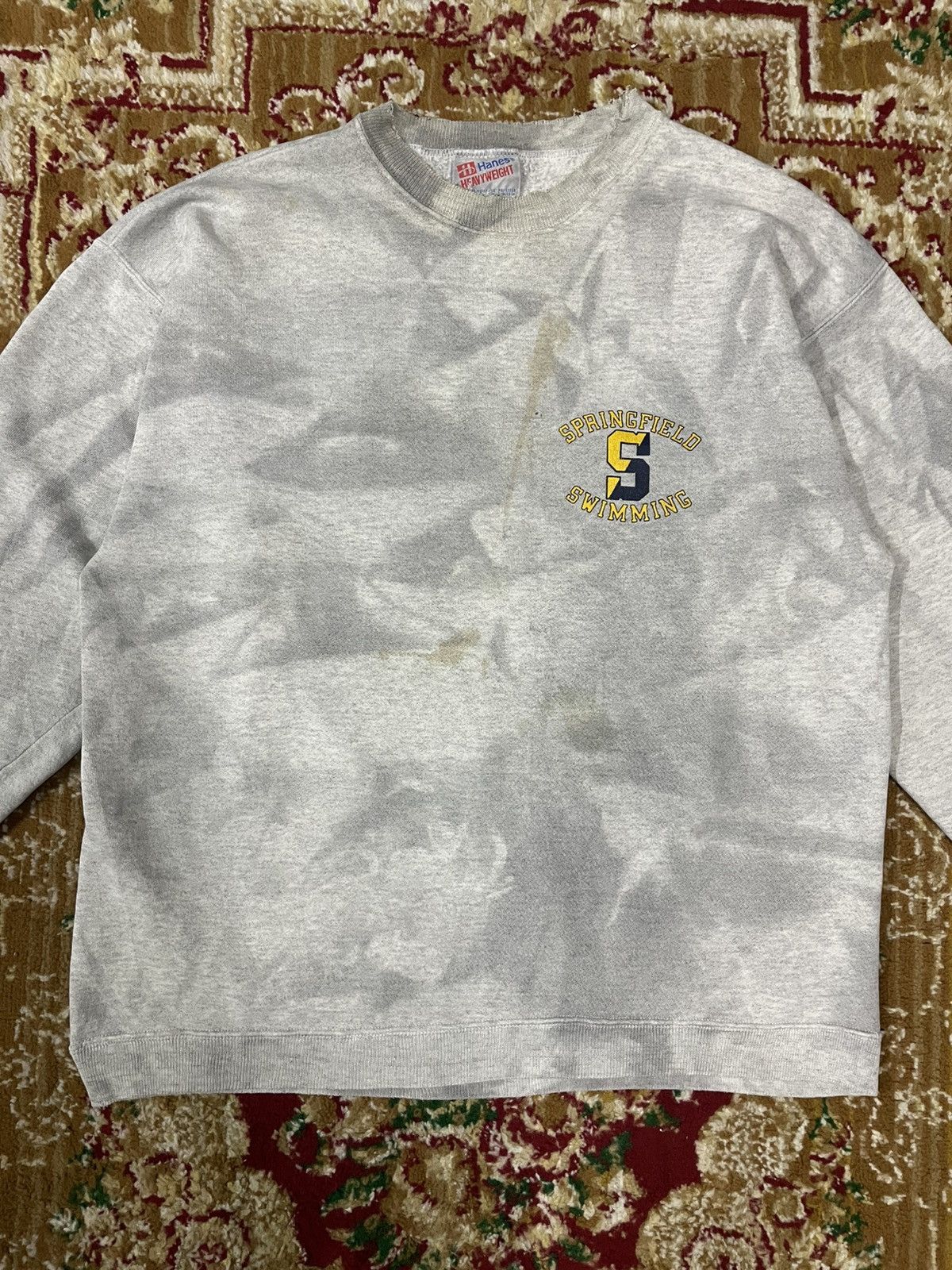 Vintage Perfect Sun Faded Vintage Y2K Trashed Baggy Sweatshirt Size US XL / EU 56 / 4 - 3 Thumbnail