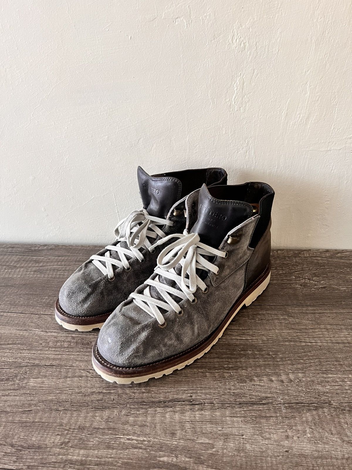 Buttero BUTTERO TAUPE SUEDE CANALONE HIKING BOOTS Size US 9 / EU 42 - 1 Thumbnail