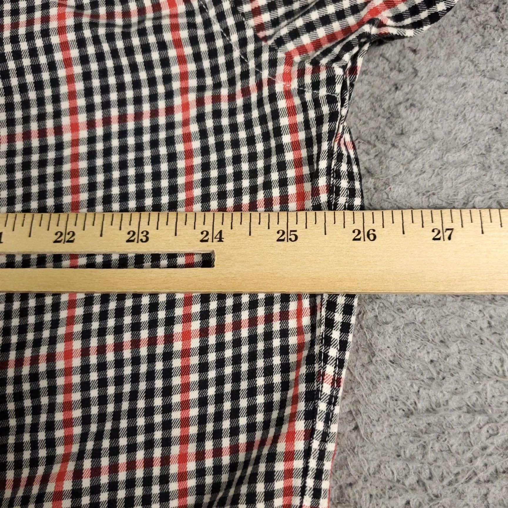 Peter Millar Peter Millar Men's Large Black Red Plaid Button-Up Long Sleeve Shirt Size US L / EU 52-54 / 3 - 5 Thumbnail