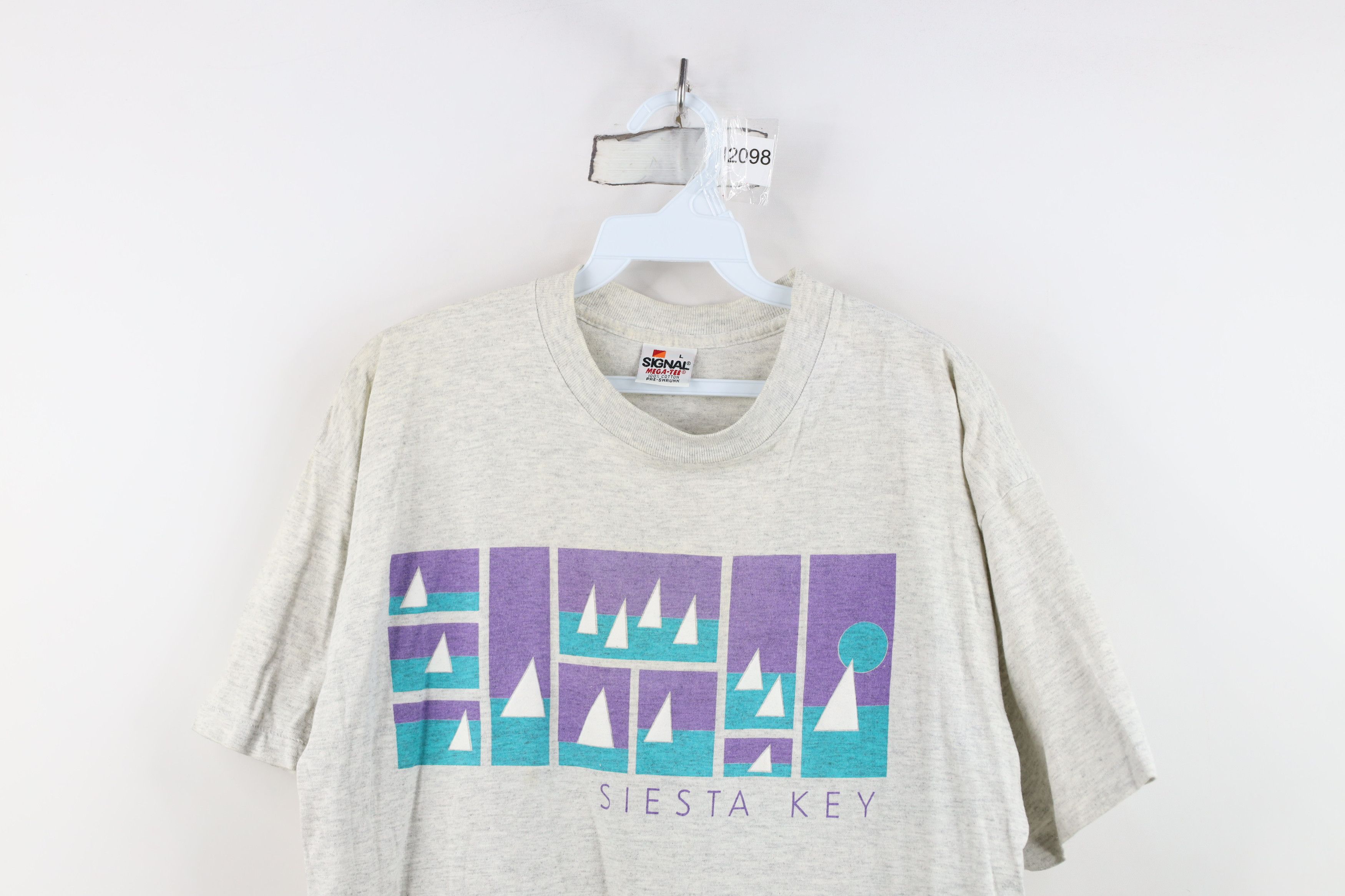 Vintage Vintage 90s Streetwear Sailing Siesta Key T-Shirt USA Size L / US 10 / IT 46 - 2 Thumbnail