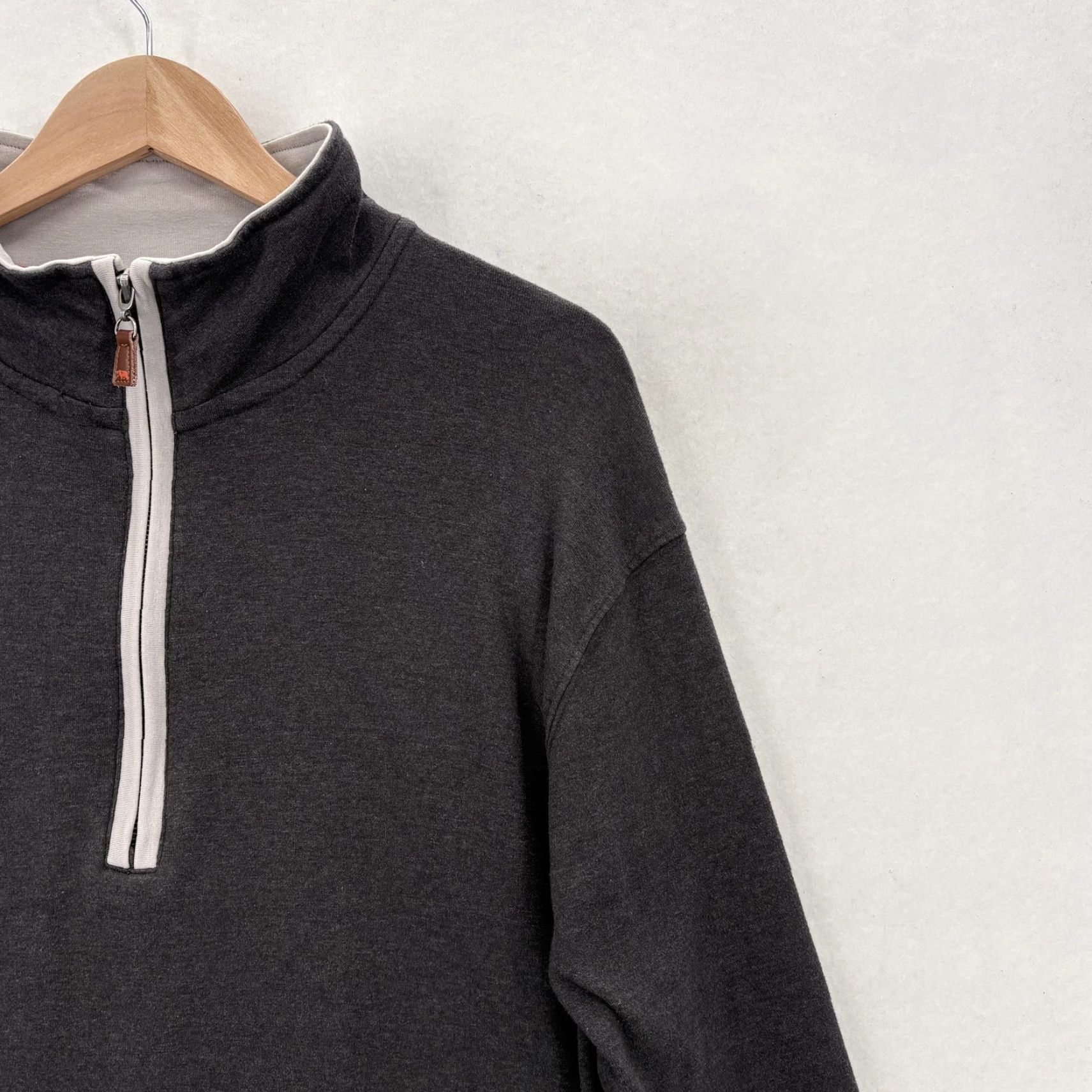 J Brand The Normal Brand Sweatshirt Mens Large Gray Quarter Zip Lightweight Pullover Size US L / EU 52-54 / 3 - 2 Thumbnail