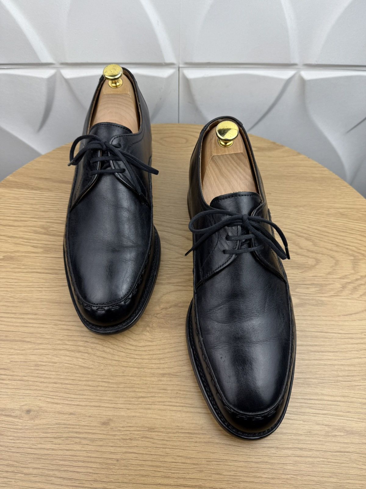 Loake LOAKE Derby Leather Shoes FORMBY Black Men’s Handmade Size US 11 / EU 44 - 4 Thumbnail