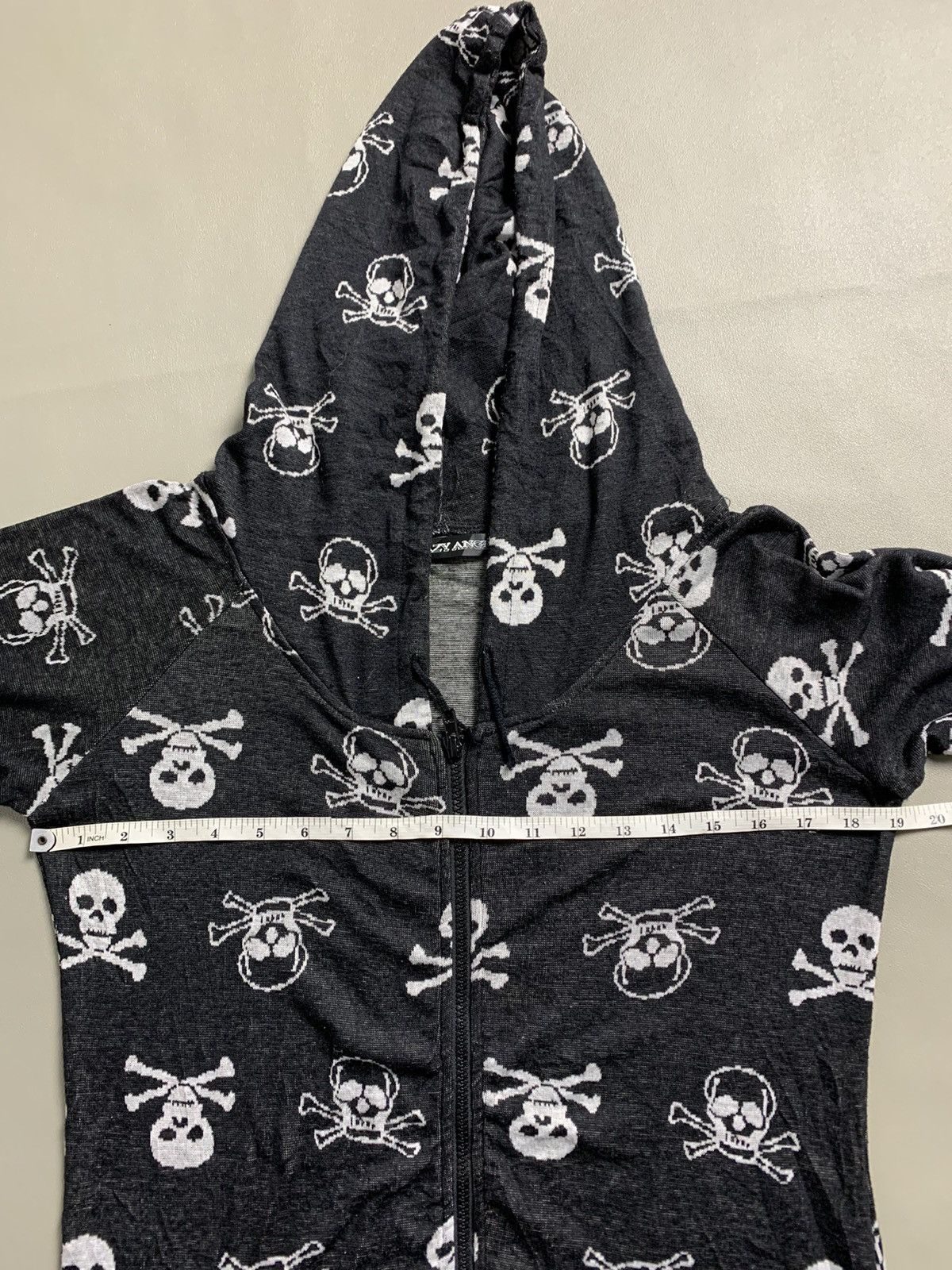 If Six Was Nine × Japanese Brand × Le Grande Bleu (L.G.B.) Vtg Zip Hoodie Crazy Angle Skull Print Size US M / EU 48-50 / 2 - 10 Thumbnail