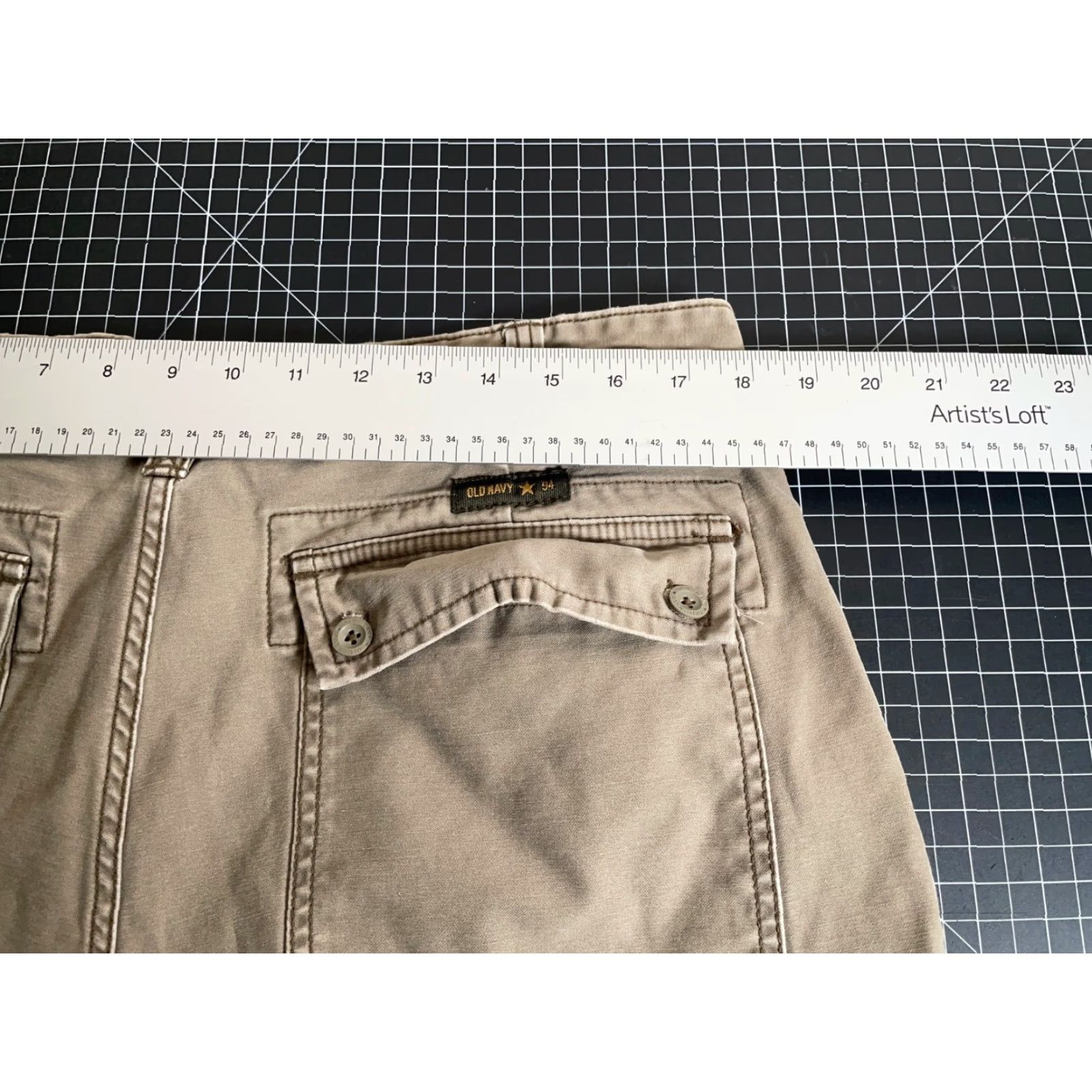 Old Navy VINTAGE Old Navy Men's Cargo Pants 36 x 29 Cotton Retro Military Green Fall Winter Size US 36 / EU 52 - 5 Thumbnail