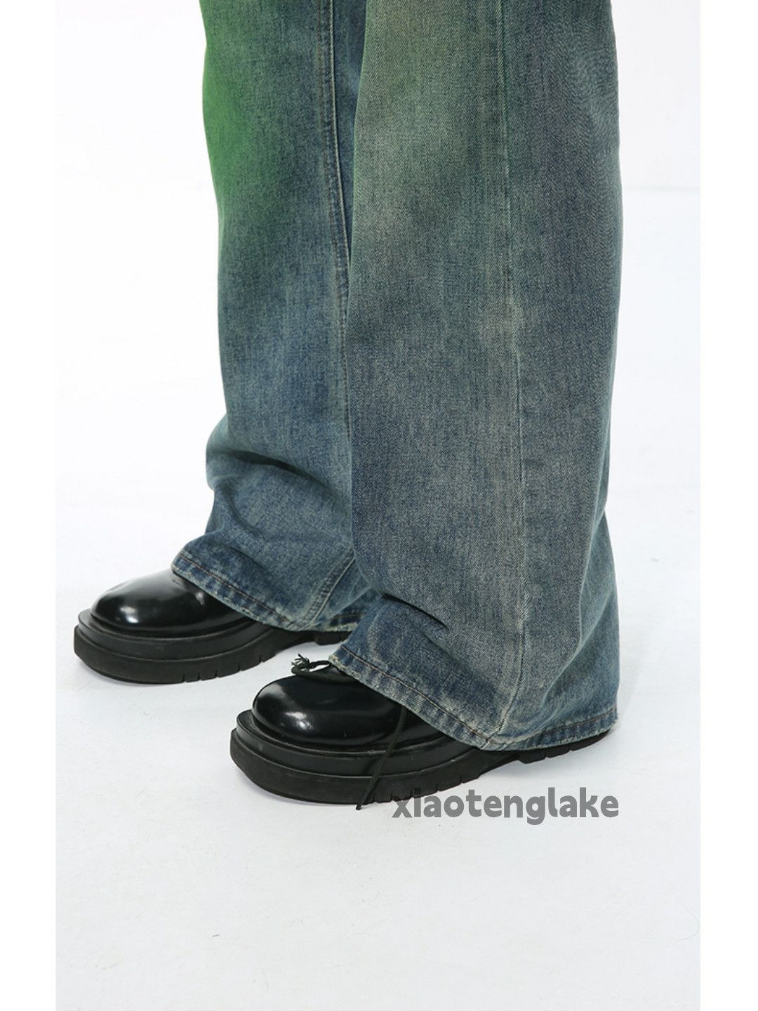Jean × Vintage washed faded cleanfit yuppie bootcut flared jeans Size US 28 / EU 44 - 4 Thumbnail