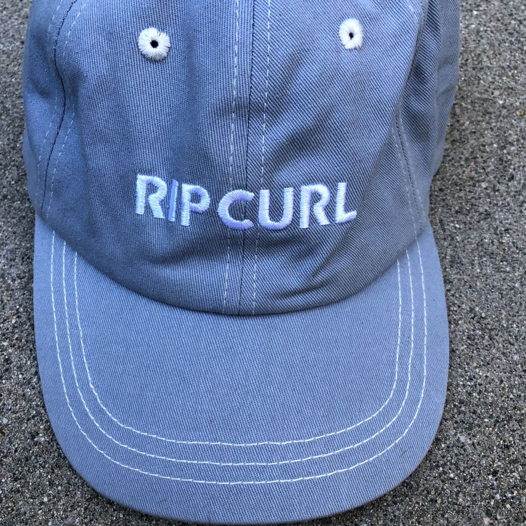 Rip Curl RIP CURL Baseball Hat Unisex Adults Grey Adjustable Cap 100% Cotton Size ONE SIZE - 2 Thumbnail