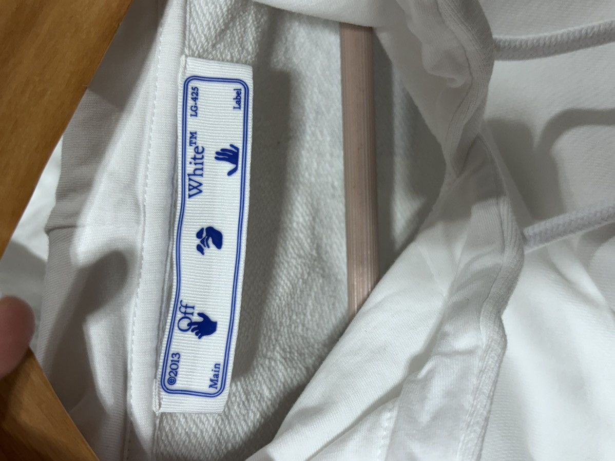 Off-White Off-White FLOWERS ARROWS REG HOODIE WHITE BLUE Size US XS / EU 42 / 0 - 5 Thumbnail