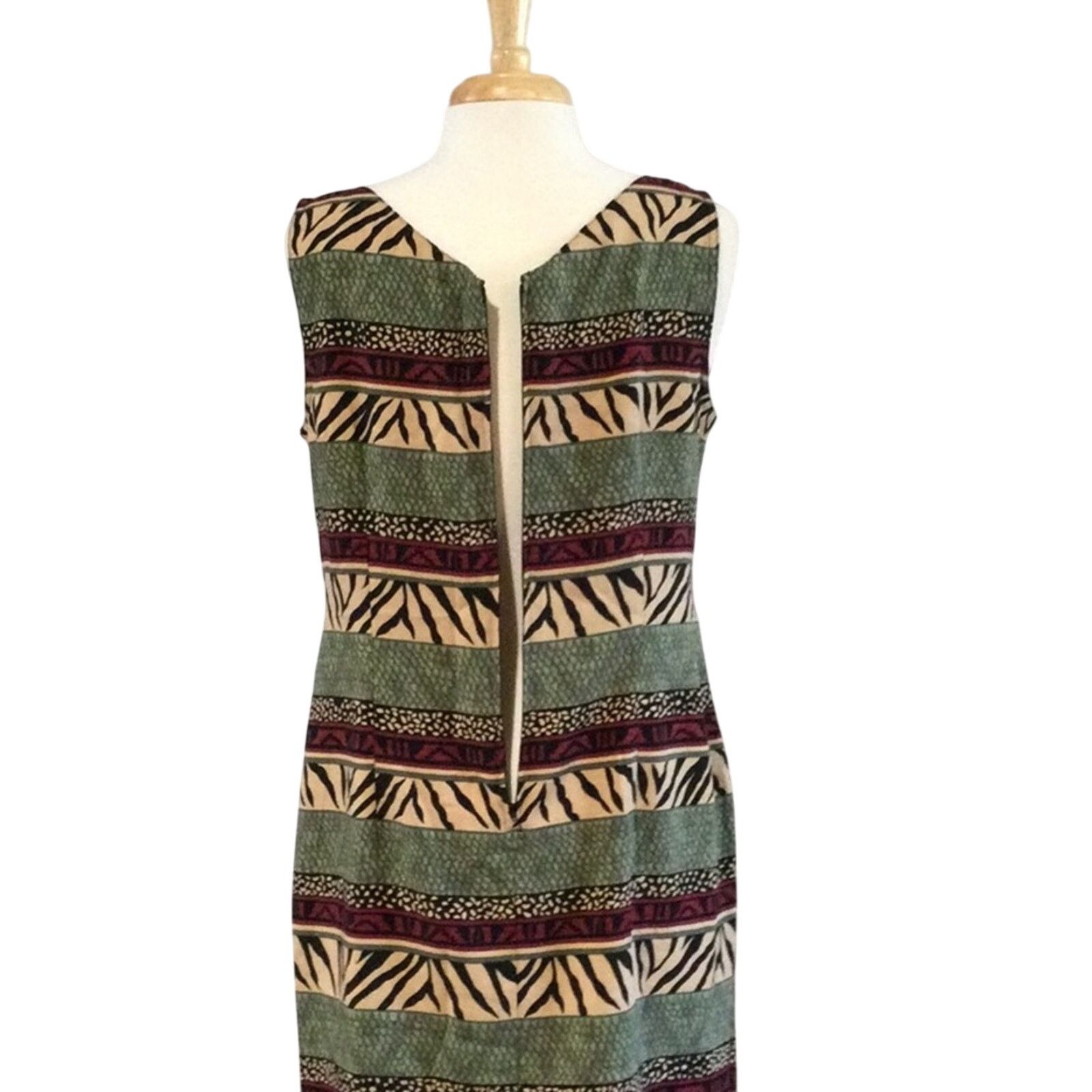 Other Kathie Lee Collection Multicolor S/L A-line Dress Size 12 Size XL / US 12-14 / IT 48-50 - 10 Thumbnail