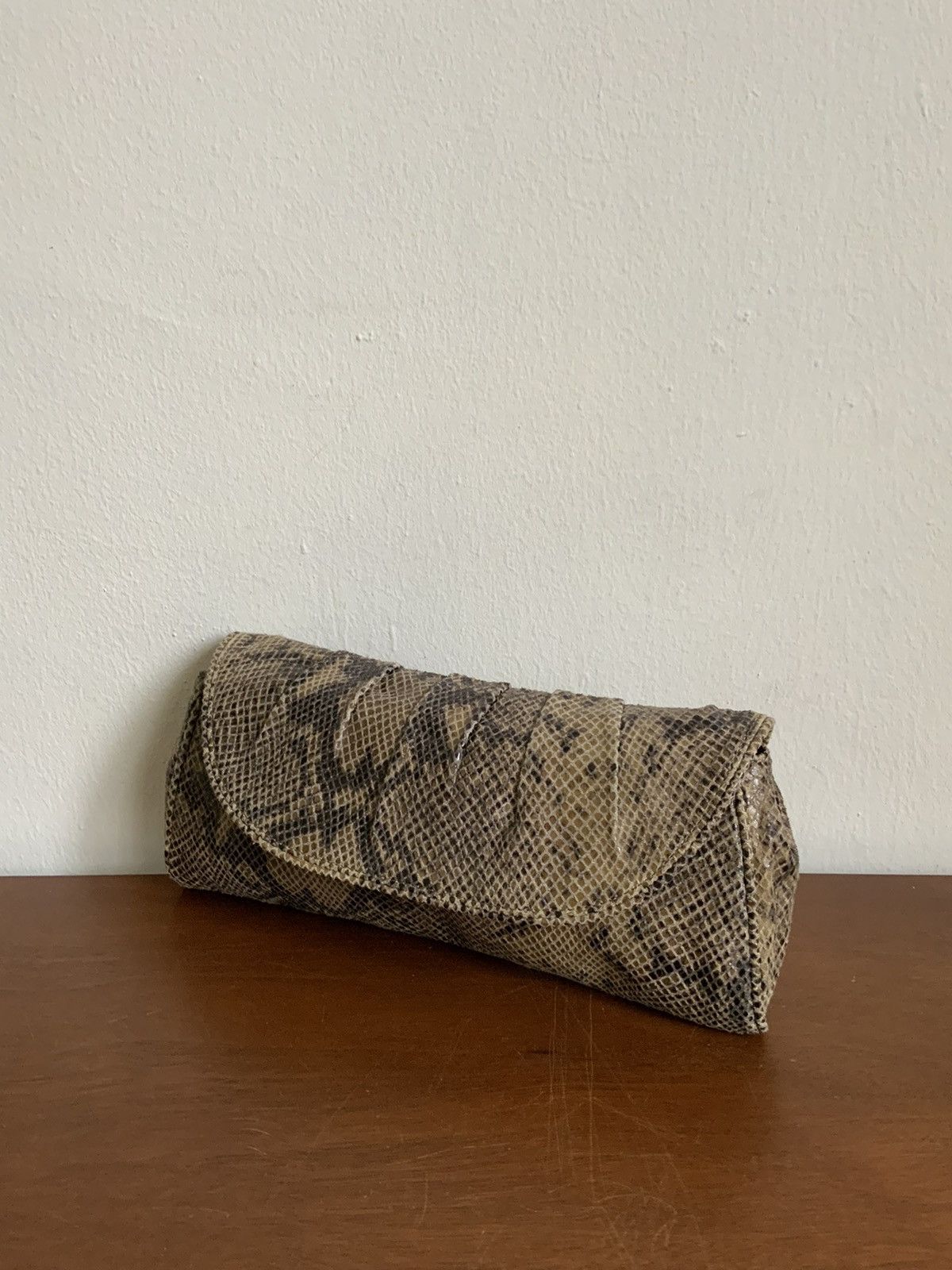 Banana Republic Banana Republic Python Leather Clutch Bag Size ONE SIZE - 1 Thumbnail