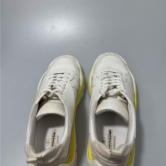 Valentino Valentino Garavani Gumboy Logo Sneakers White Yellow Men’s E Size US 8 / EU 41 - 5 Thumbnail
