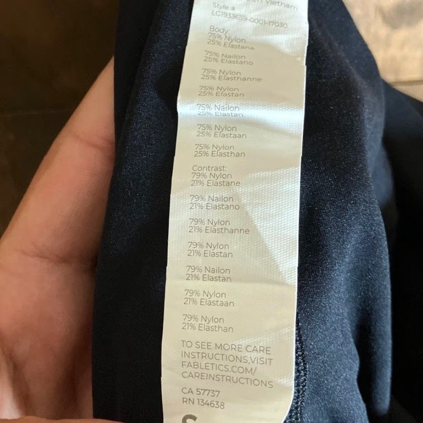 Fabletics Fabletics Leggings Womens Pants Black Motion365 Sheer High Waisted Stretch Small Ankle Skinny Pull On Pockets Size 28" / US 6 / IT 42 - 5 Thumbnail