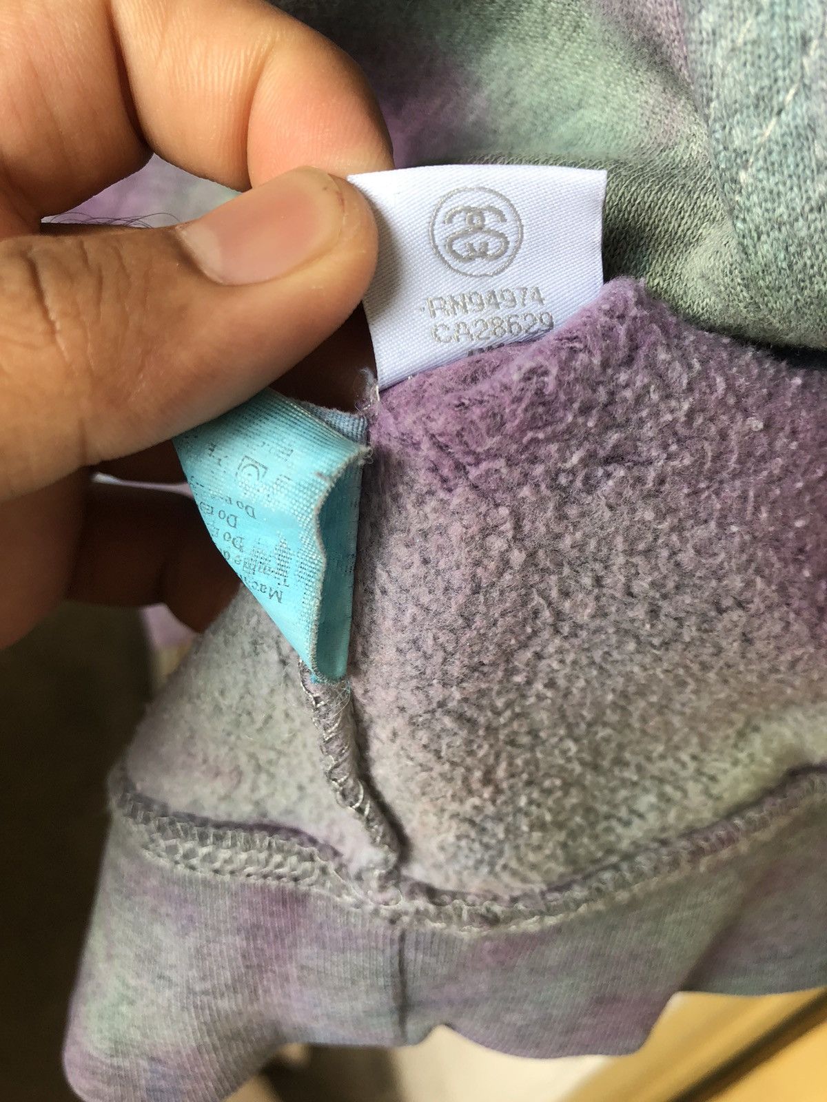 Stussy Rare❗️Stussy Tie Dye Big Logo Sweater Hoodie y2k Size US S / EU 44-46 / 1 - 16 Thumbnail